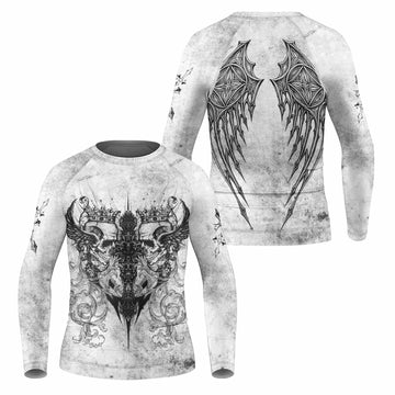 Gothic Angel Cross Kids Rash Guard