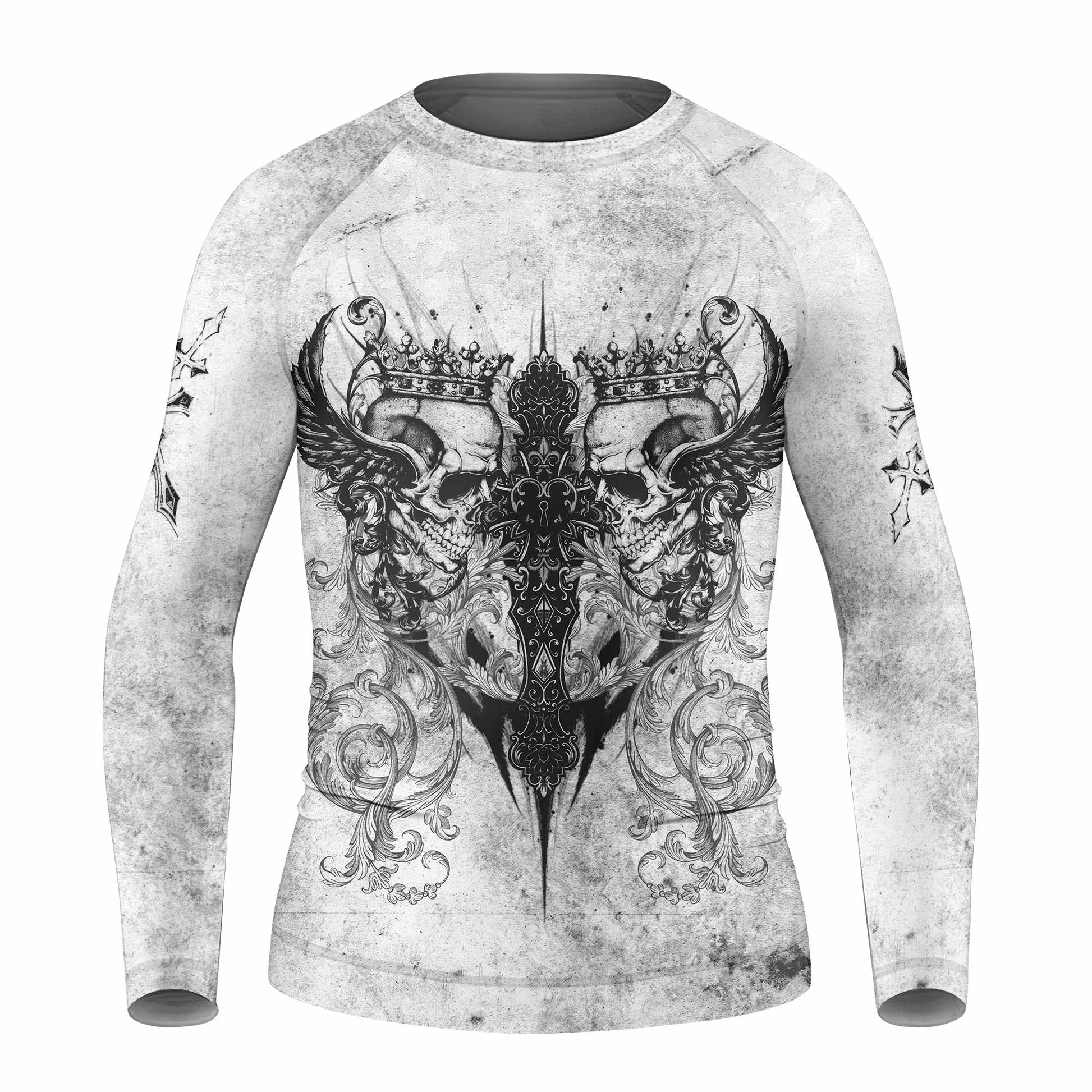 Gothic Angel Cross Kids Rash Guard
