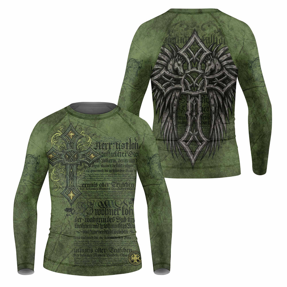 Gothic Cross Kids Rash Guard