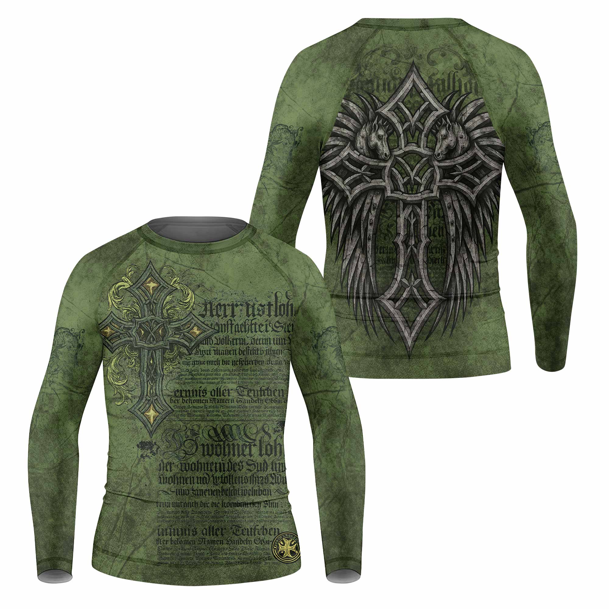 Gothic Cross Kids Rash Guard
