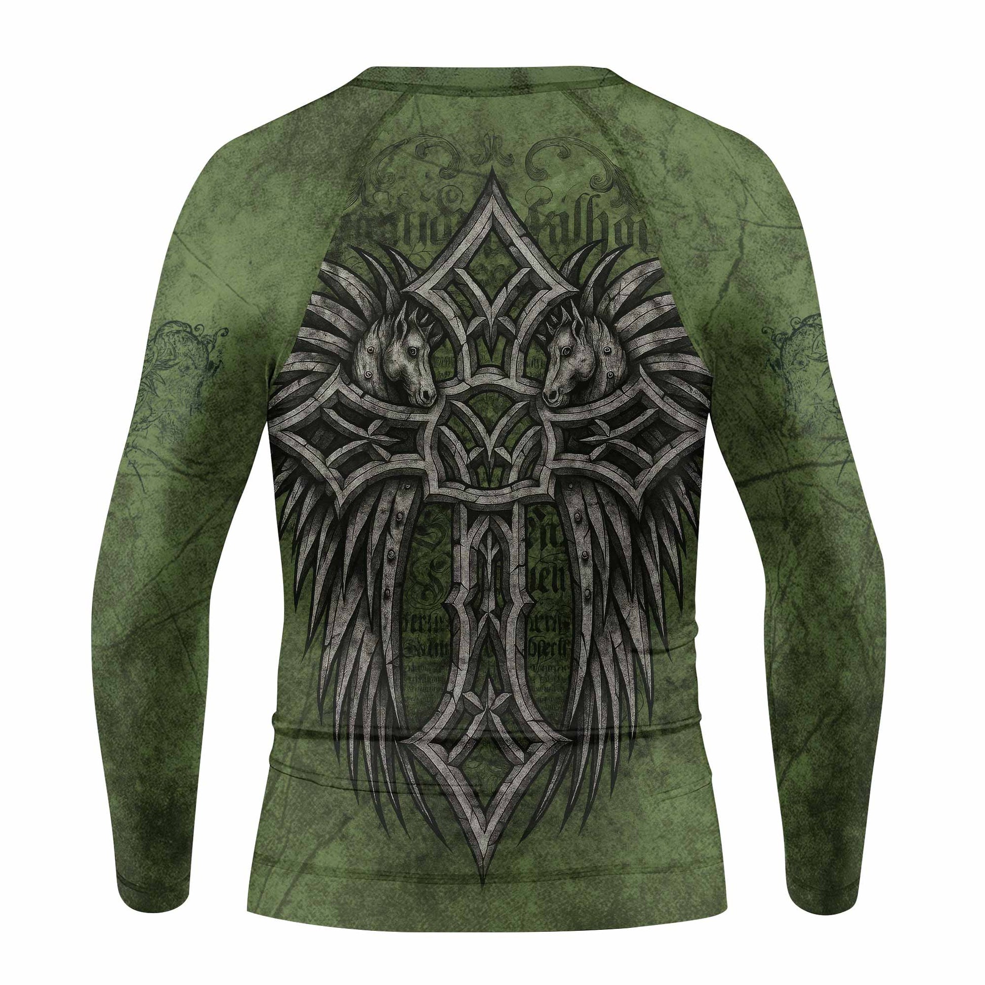 Gothic Cross Kids Rash Guard