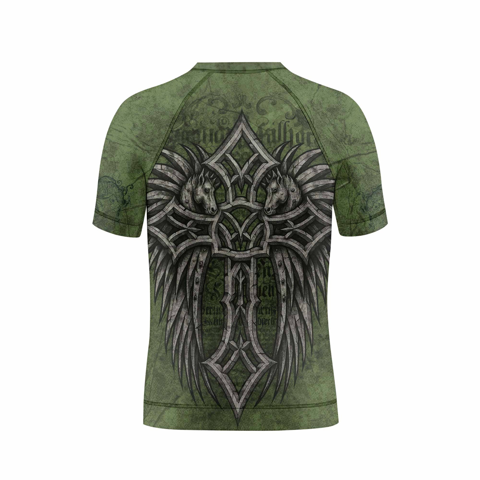 Gothic Cross Kids Rash Guard