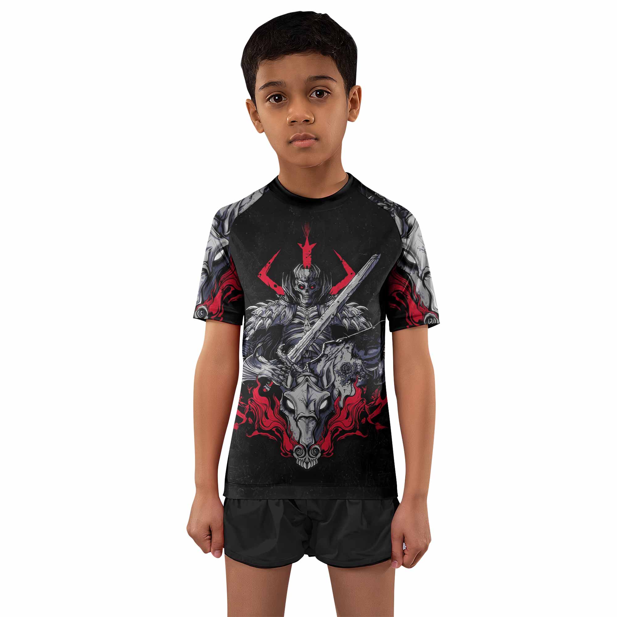 Skull Knight Berserk Kids Rash Guard