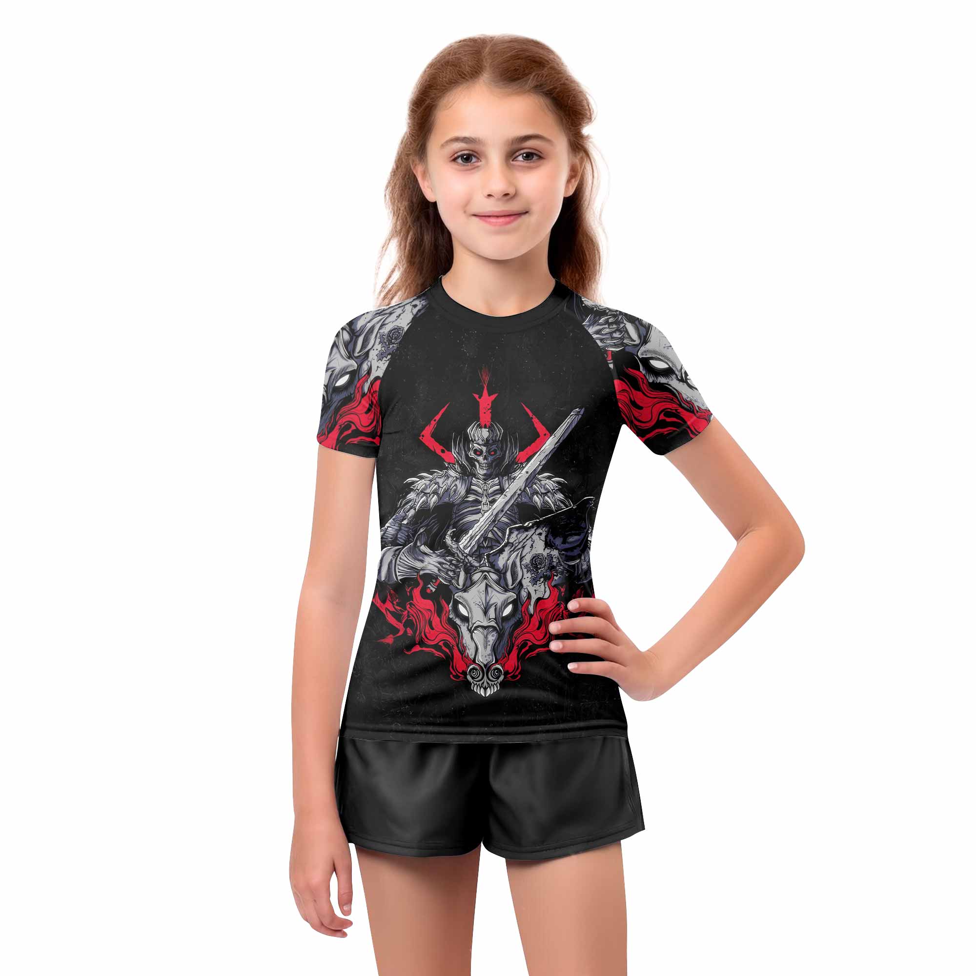Skull Knight Berserk Kids Rash Guard