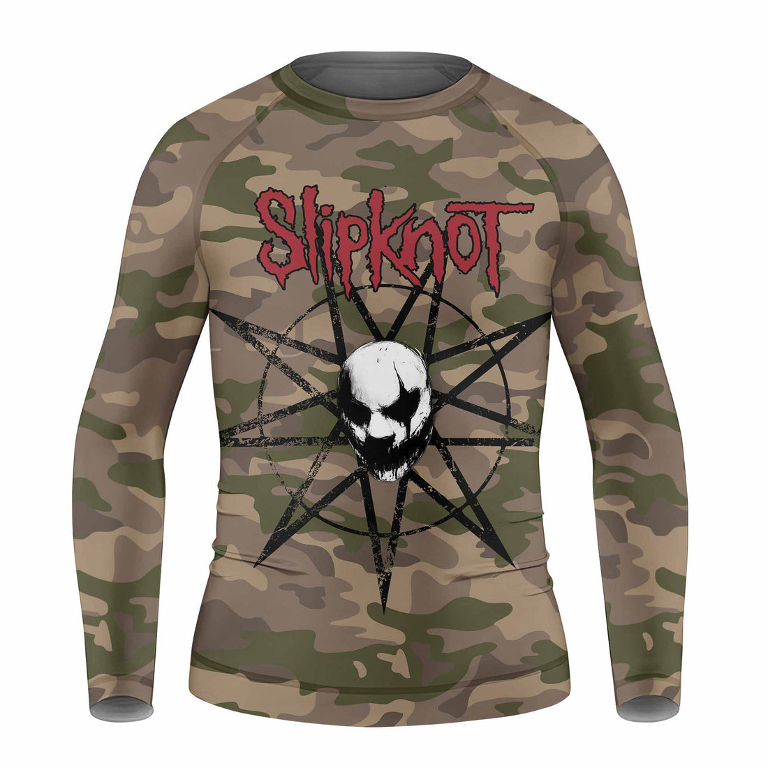 Slipknot Mask Camo Kids Rash Guard