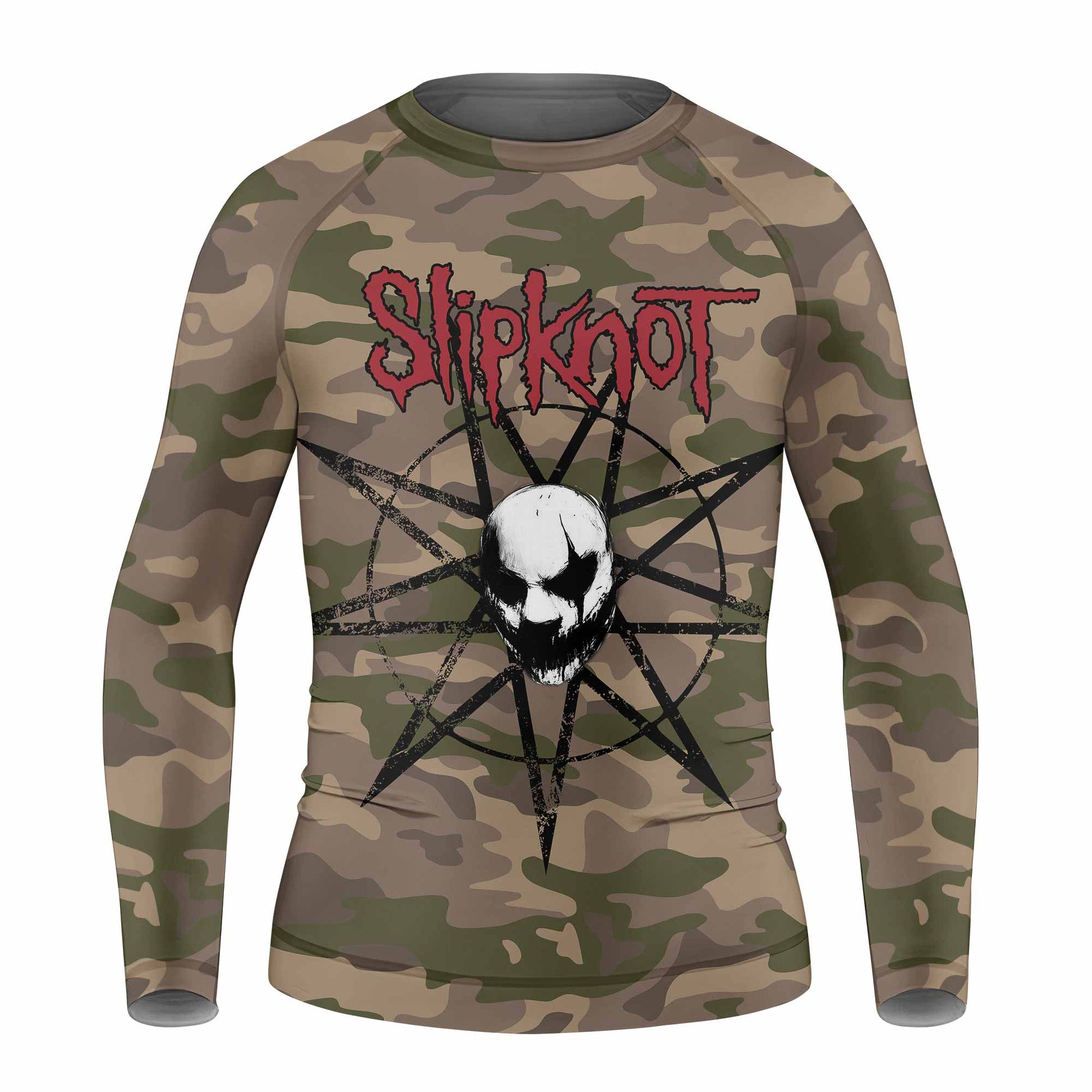 Slipknot Mask Camo Kids Rash Guard