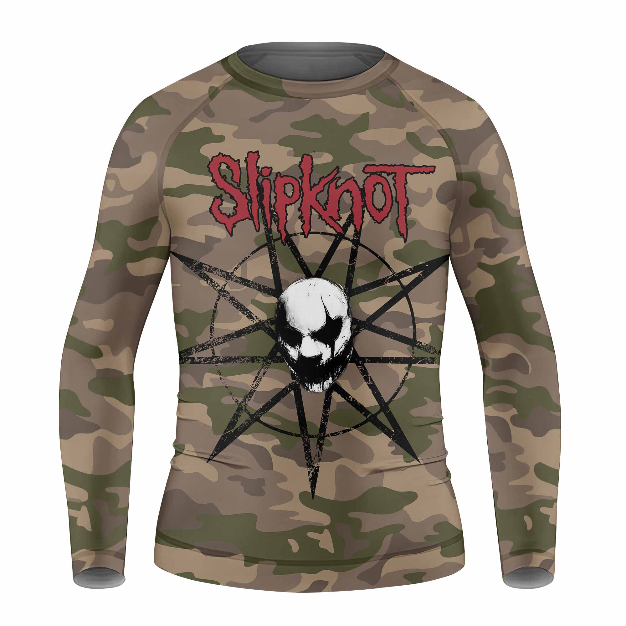Slipknot Mask Camo Kids Rash Guard