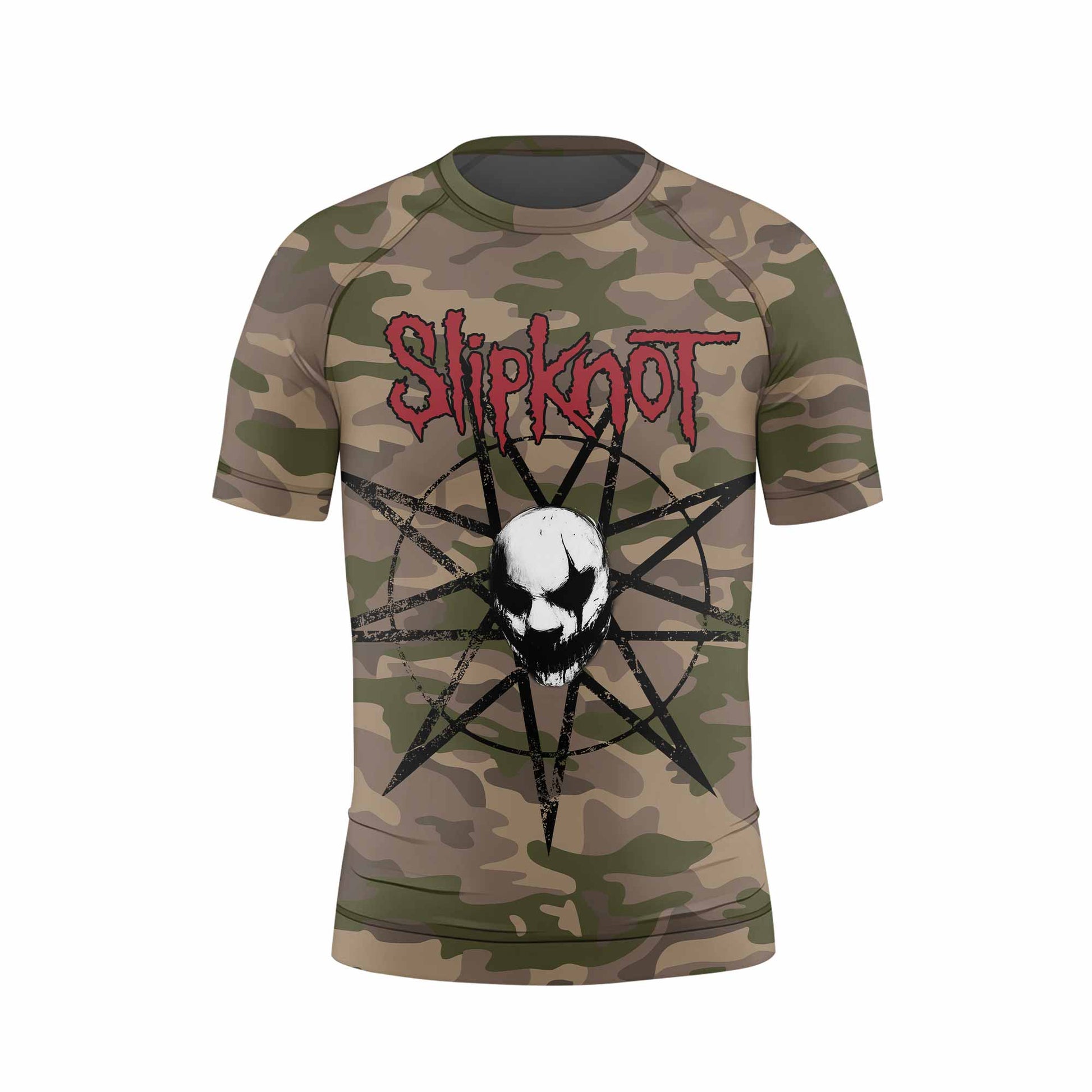 Slipknot Mask Camo Kids Rash Guard