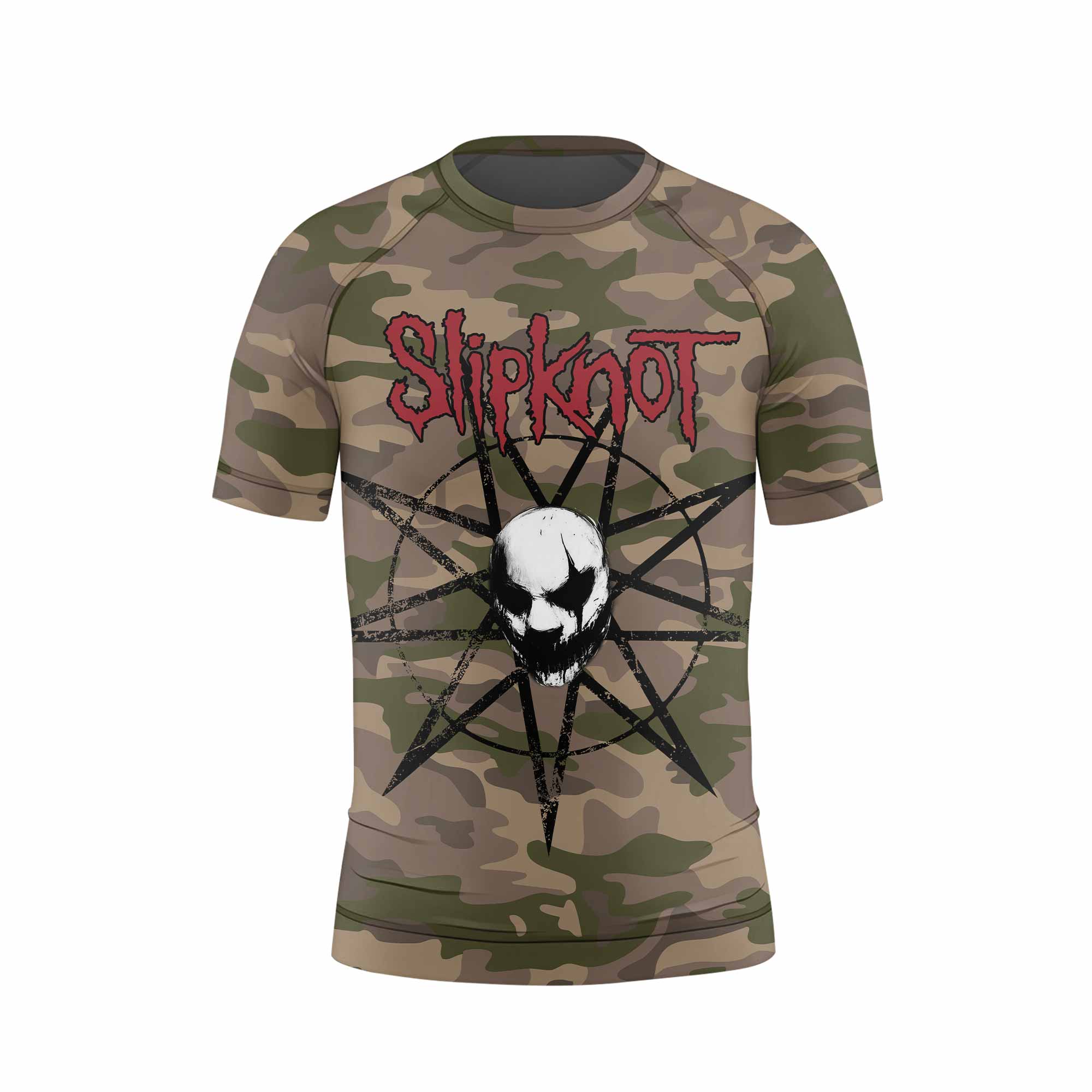 Slipknot Mask Camo Kids Rash Guard