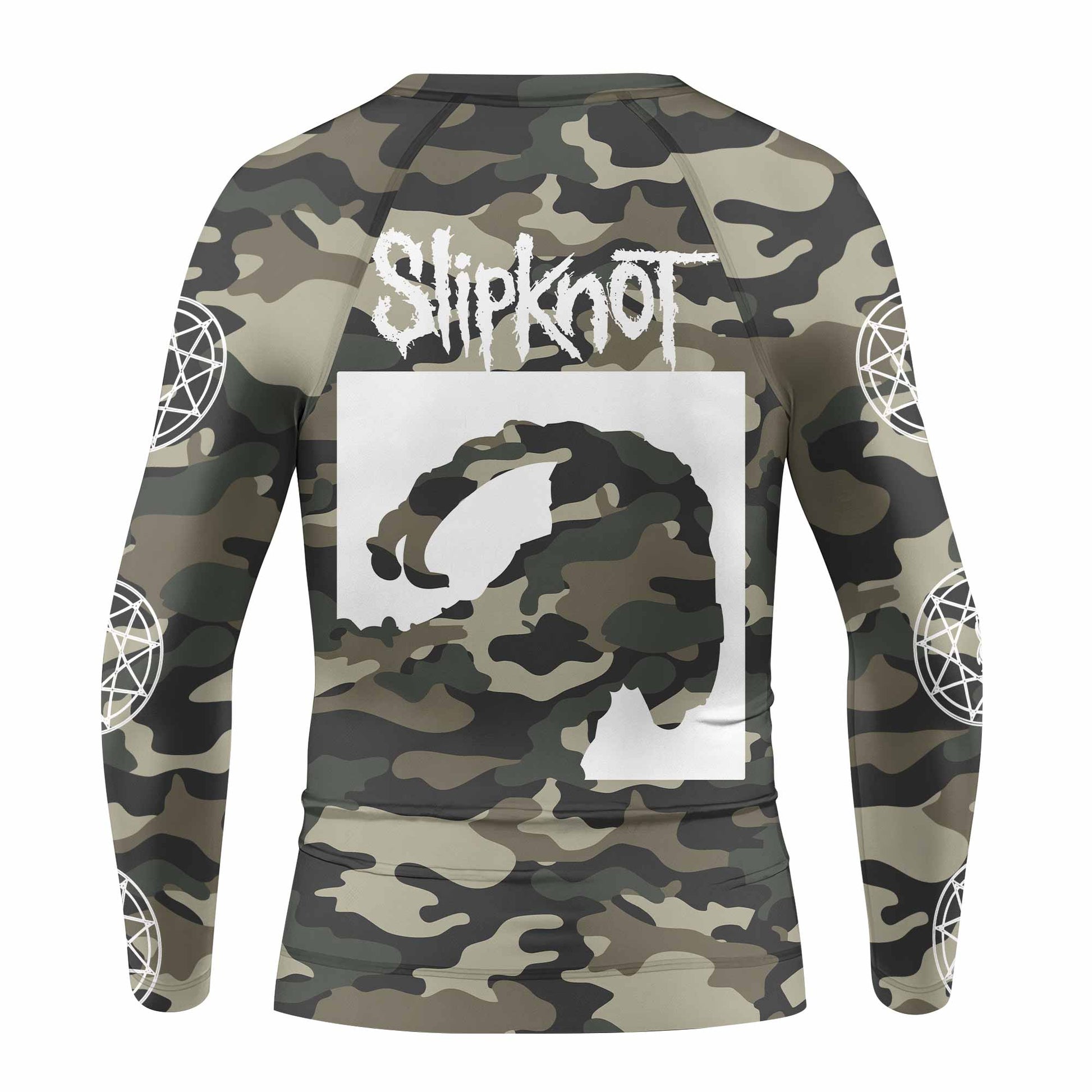 Slipknot Pentagram Camo Kids Rash Guard