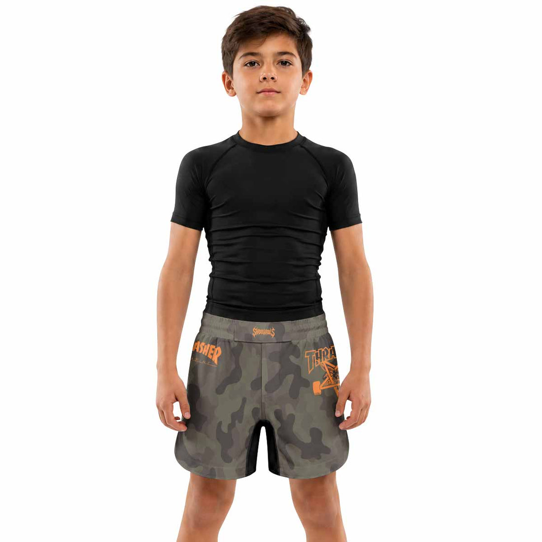 Thrasher Camo Kids Grappling Shorts