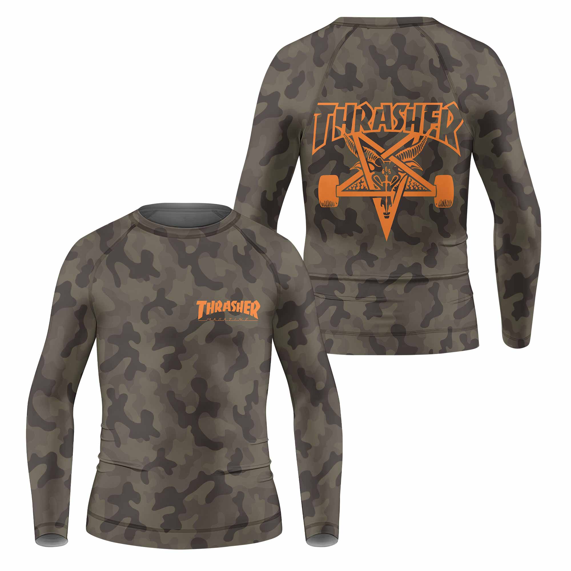 Thrasher Camo Kids Rash Guard