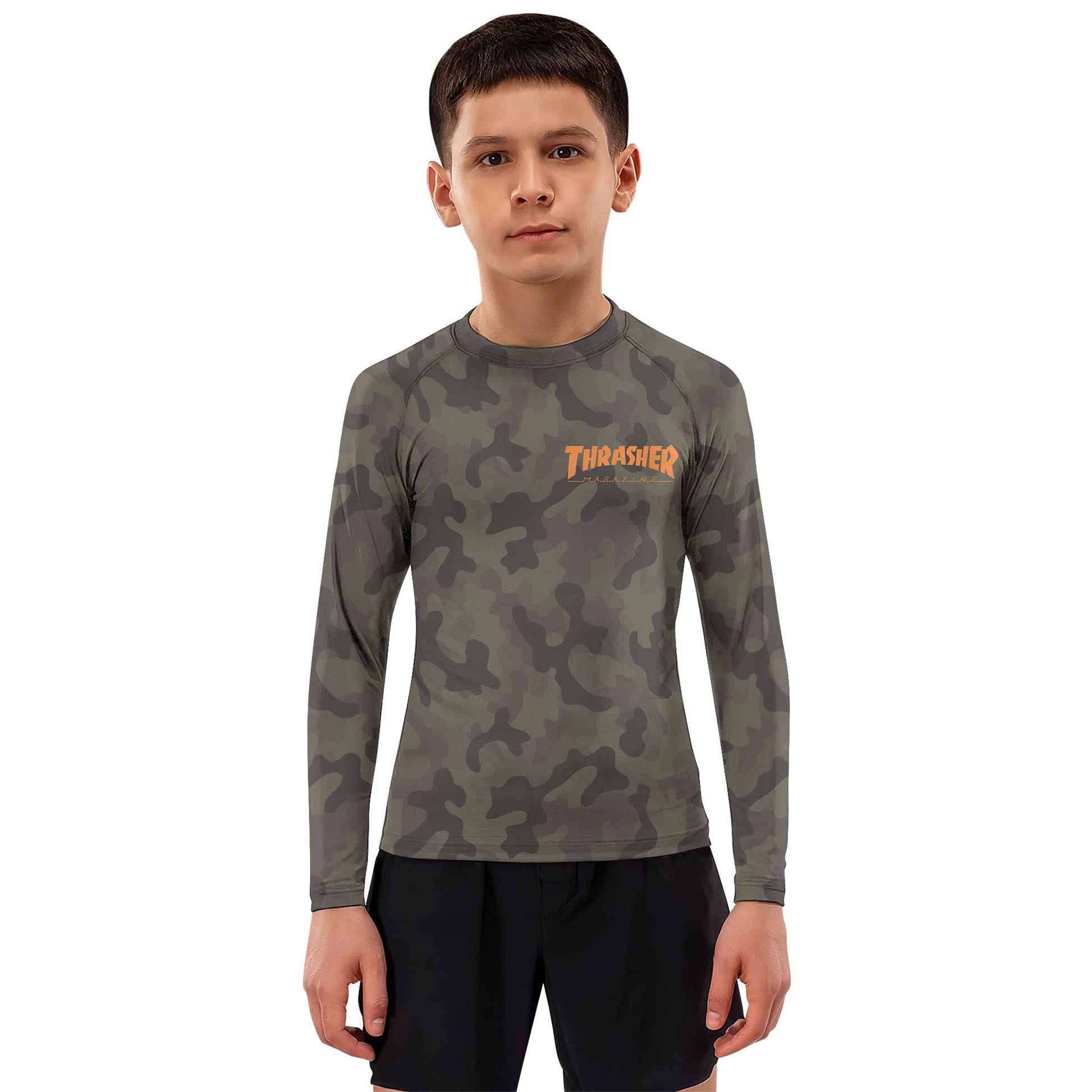 Thrasher Camo Kids Rash Guard