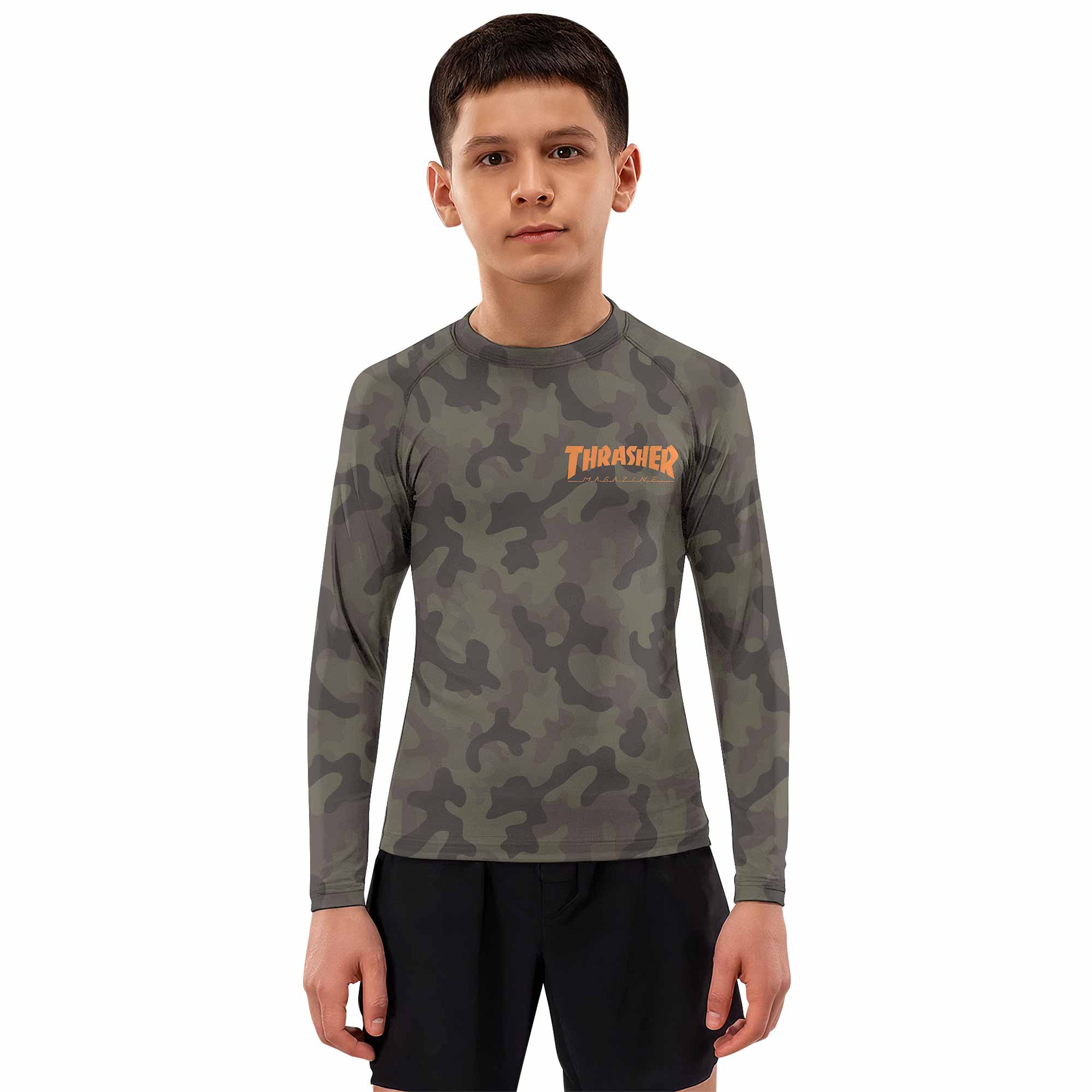 Thrasher Camo Kids Rash Guard