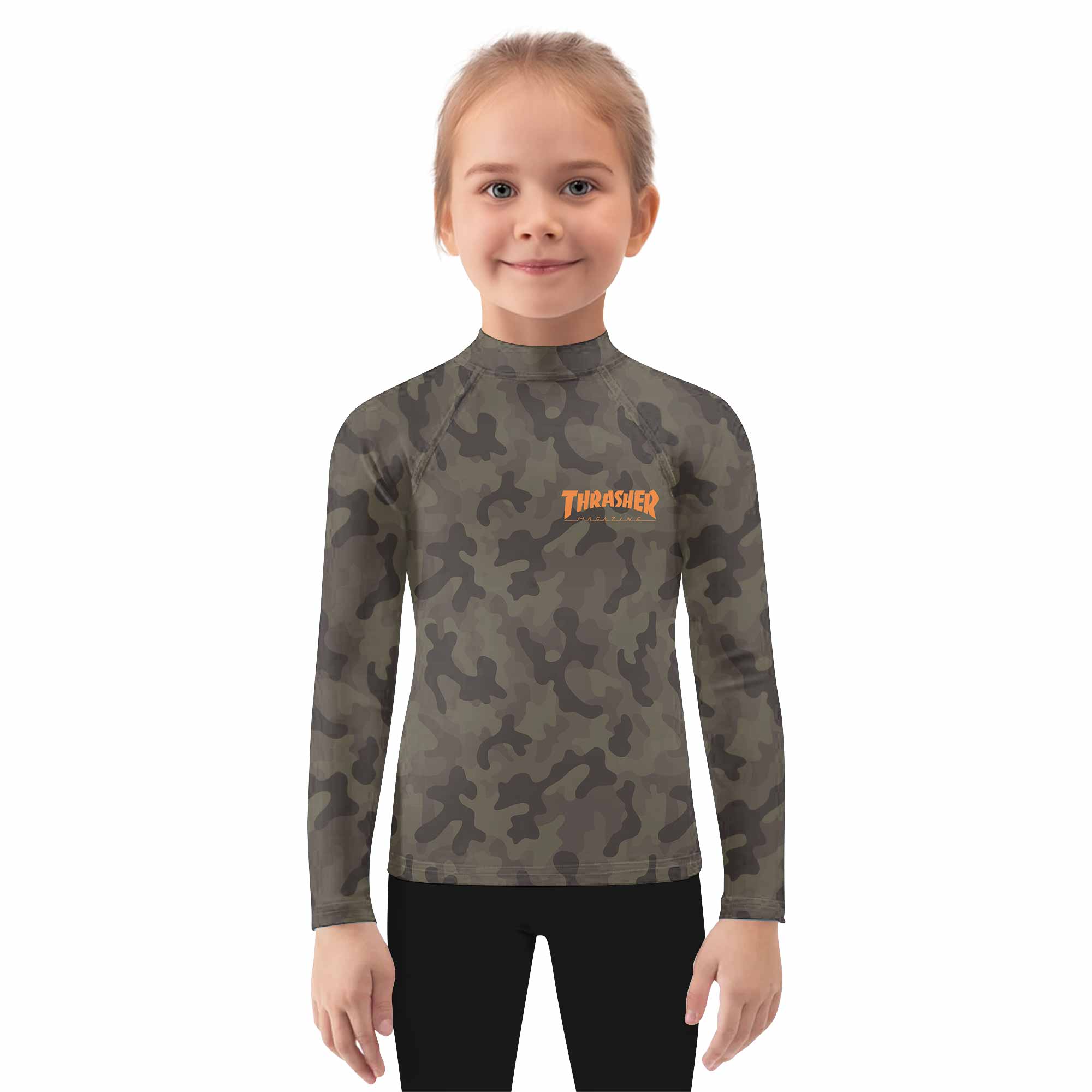 Thrasher Camo Kids Rash Guard