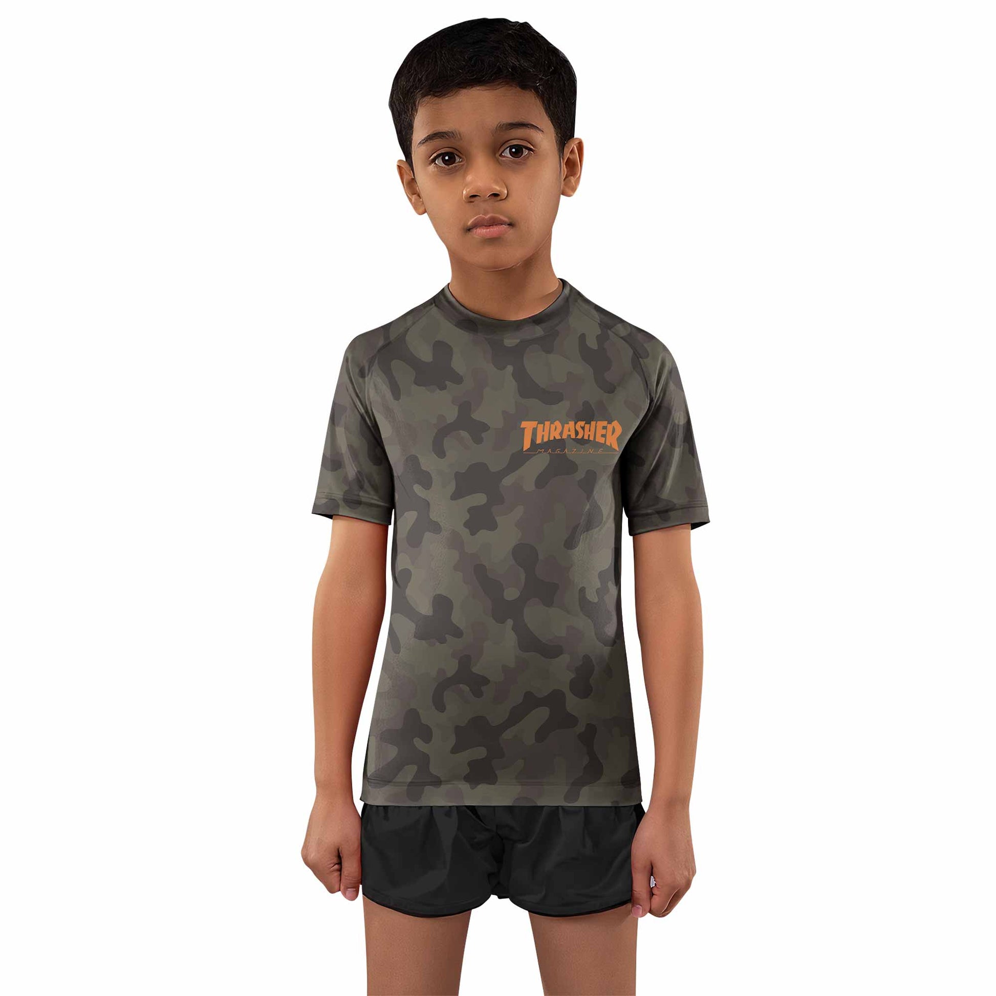 Thrasher Camo Kids Rash Guard