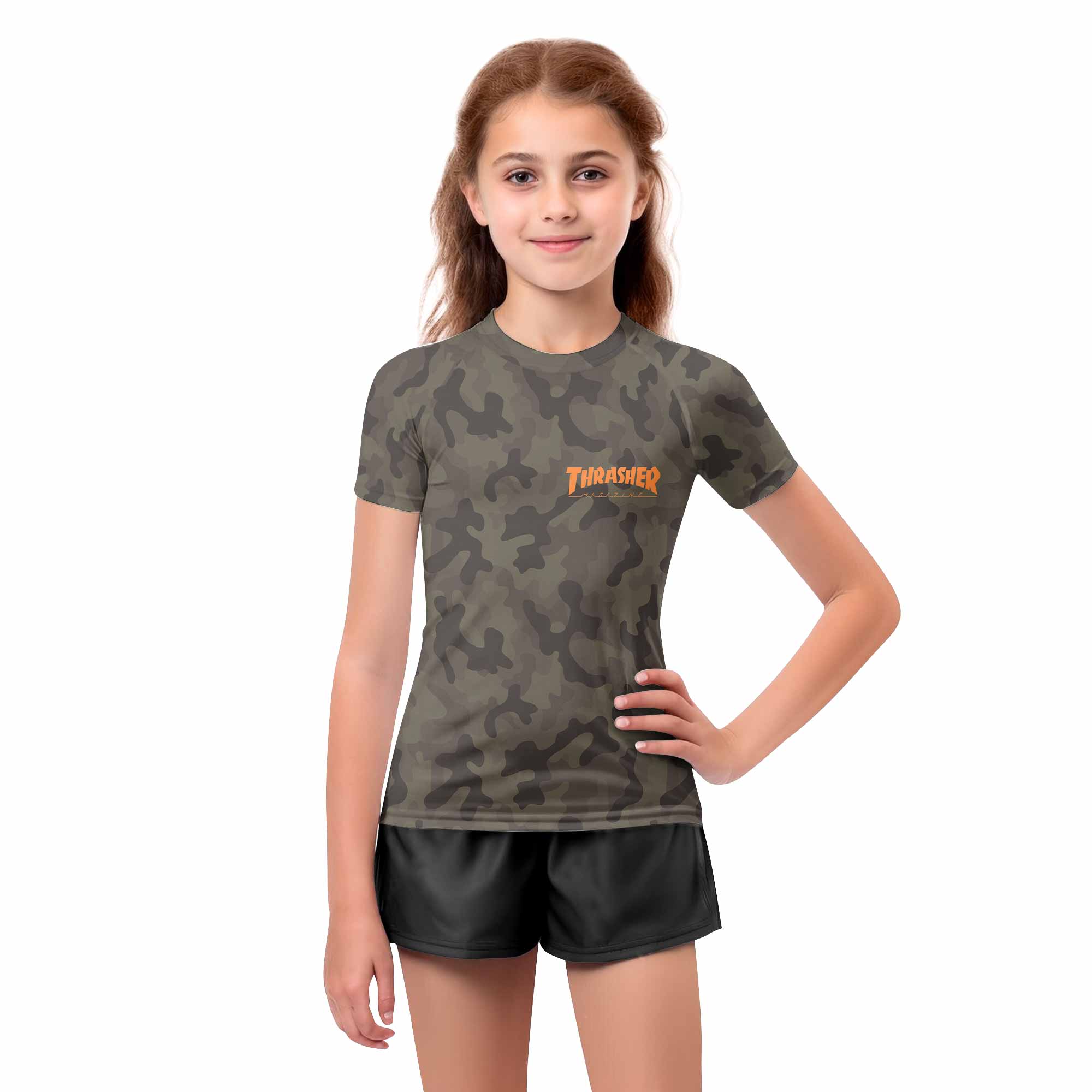Thrasher Camo Kids Rash Guard