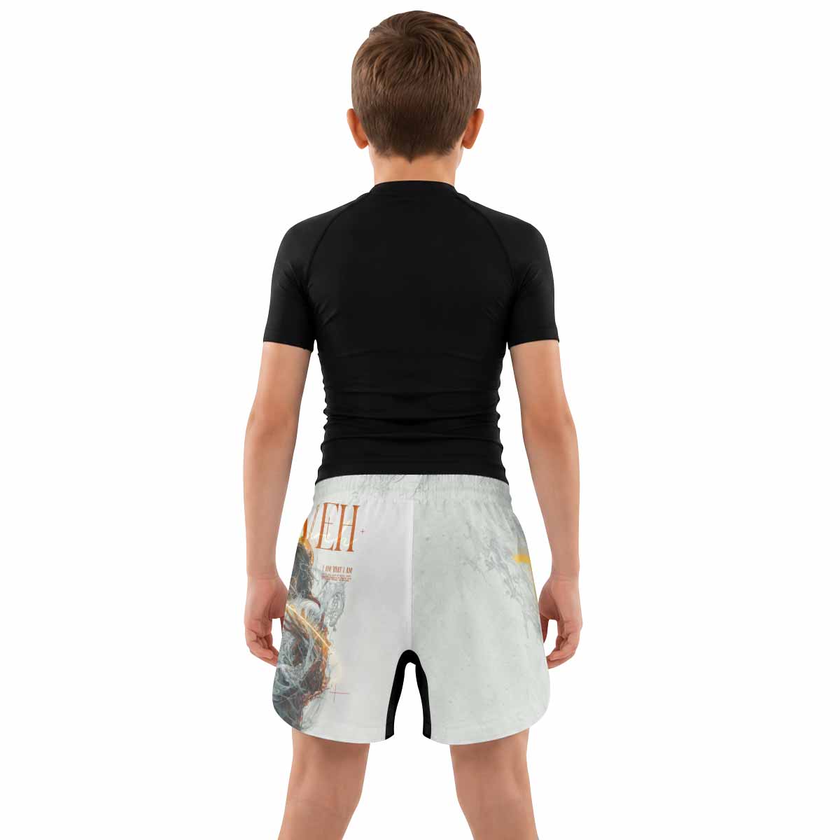 Yahweh I Am That I Am Kids Grappling Shorts - lifestyle