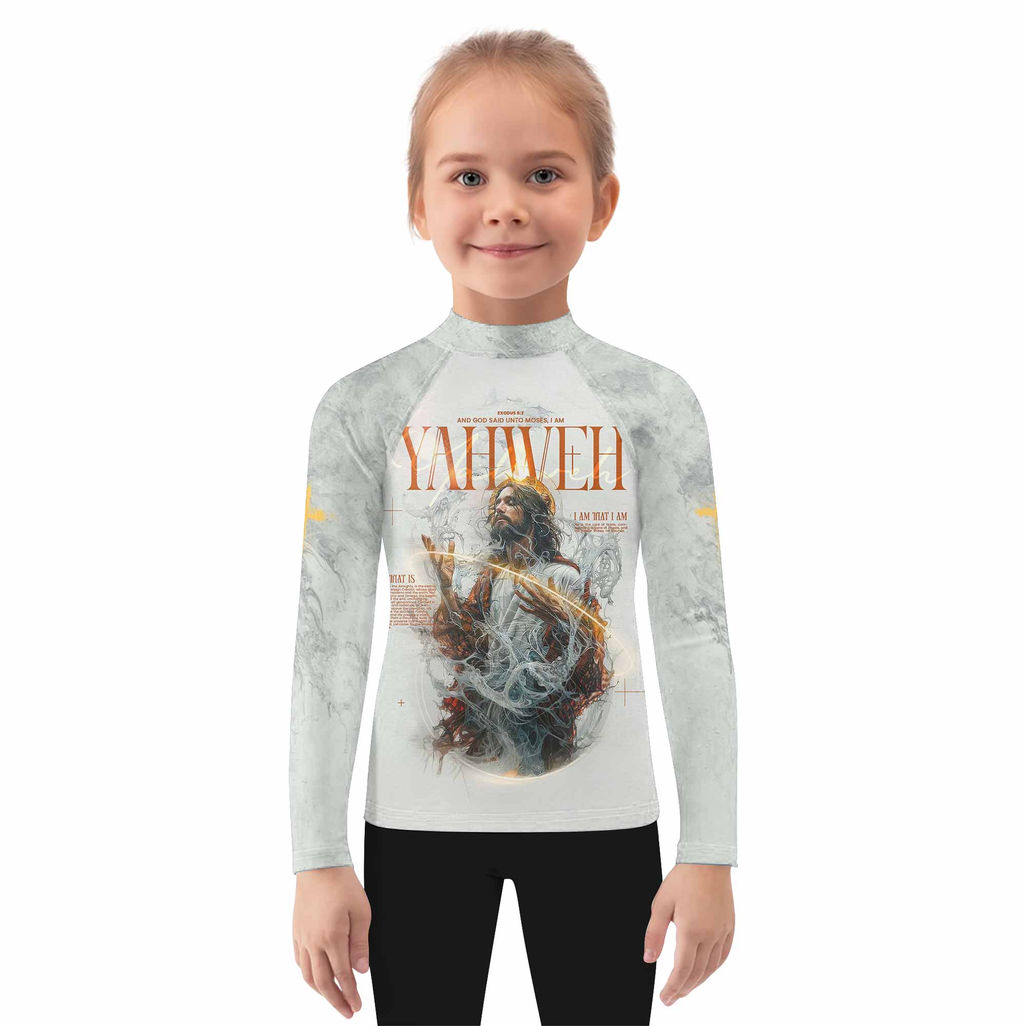Yahweh I Am That I Am Kids Rash Guard