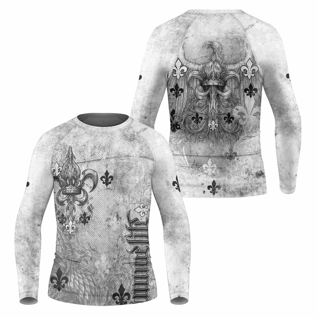 Fleur-de-Lis Rebirth Kids Rash Guard