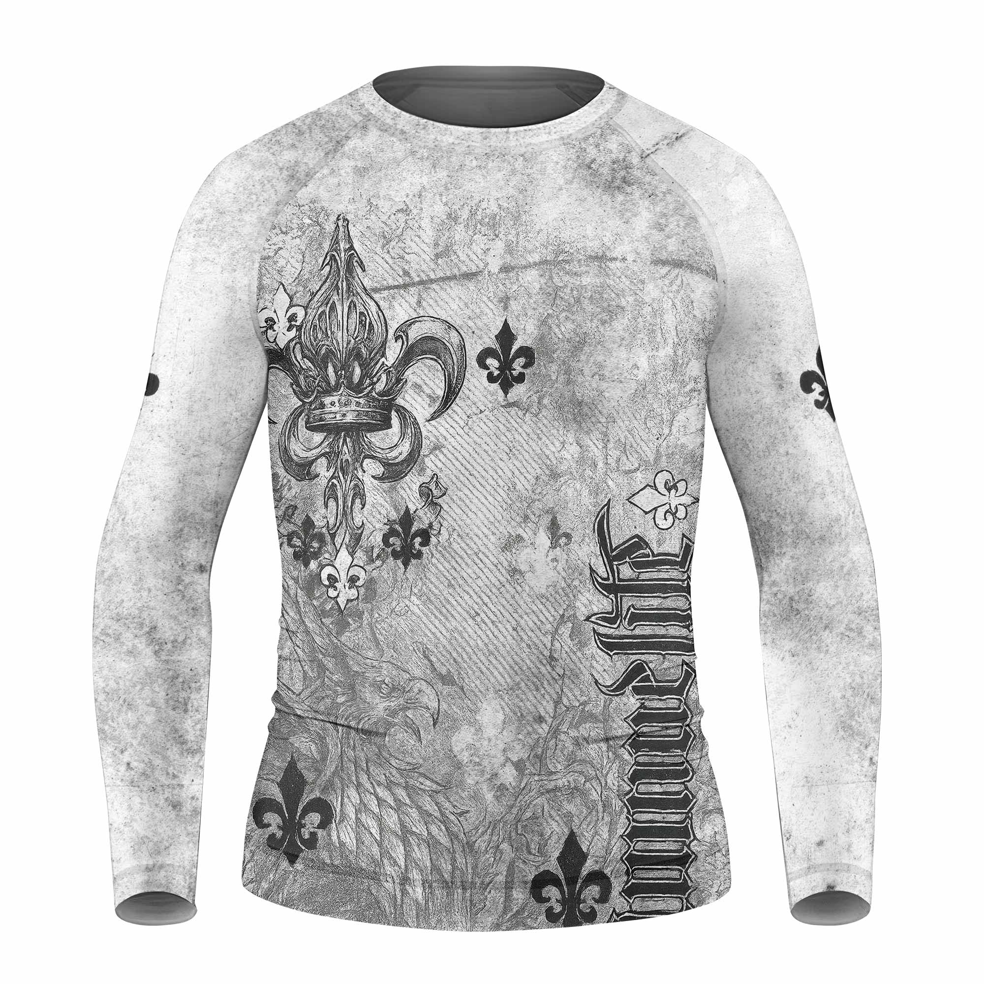Fleur-de-Lis Rebirth Kids Rash Guard