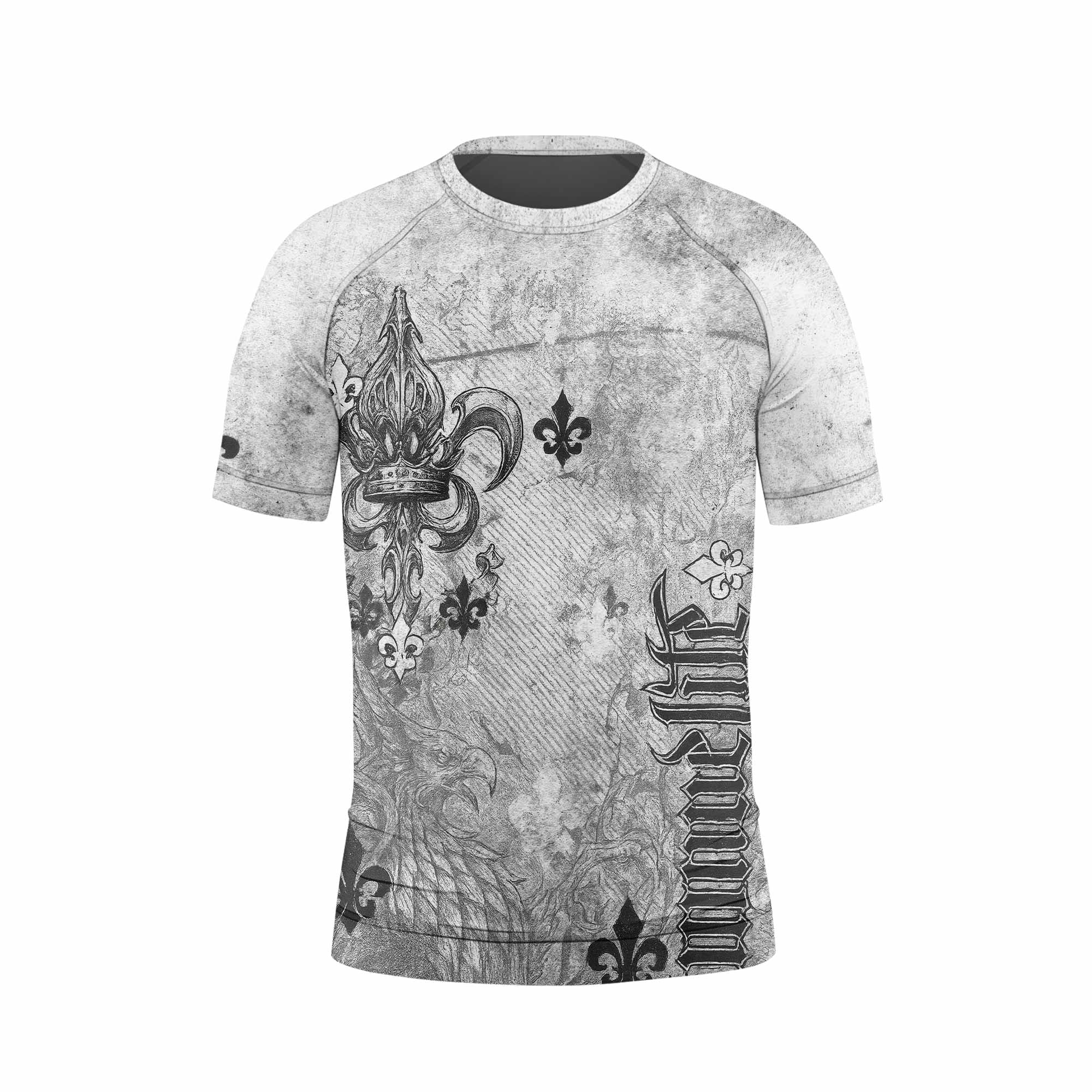 Fleur-de-Lis Rebirth Kids Rash Guard