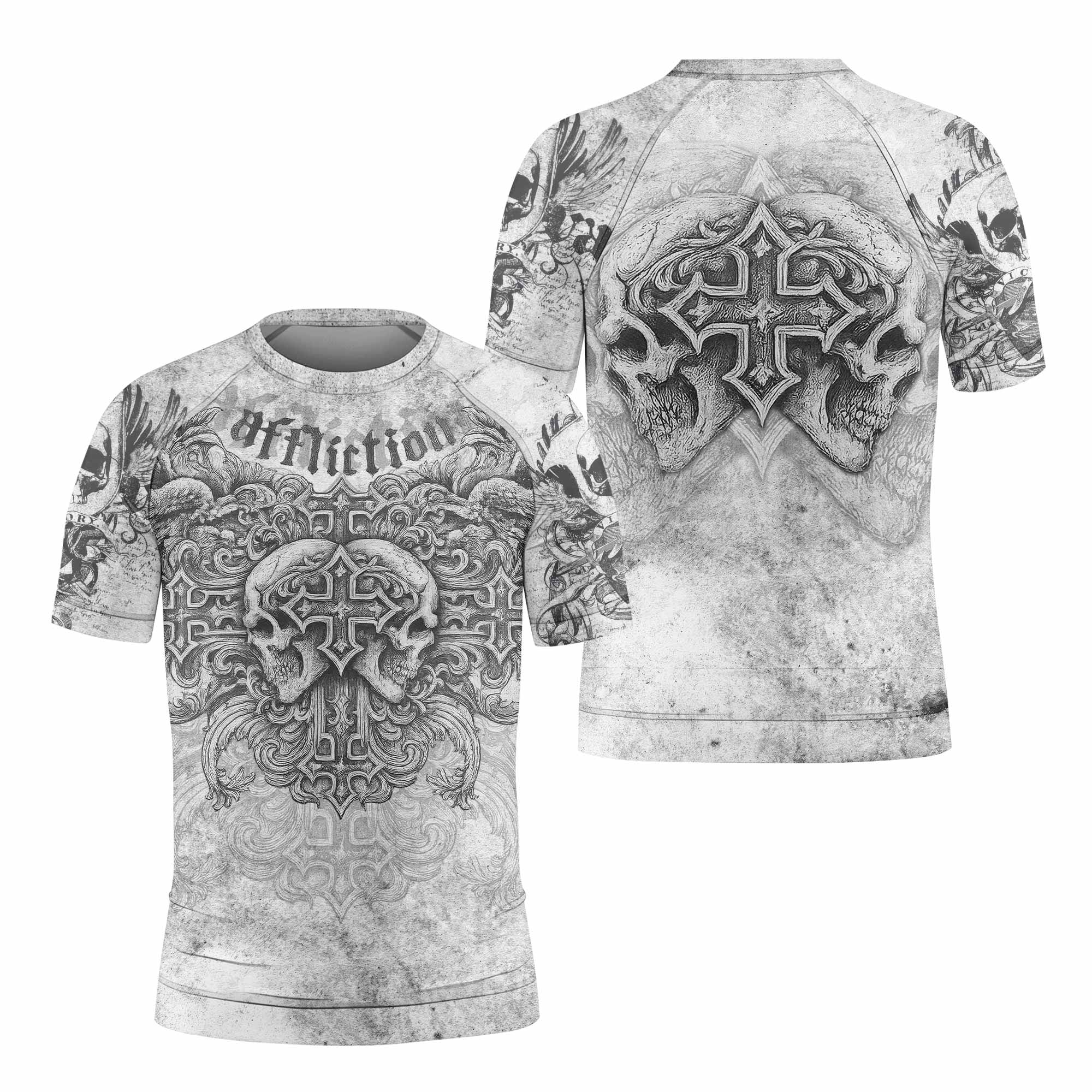 Afflicted Cross Kids Rash Guard