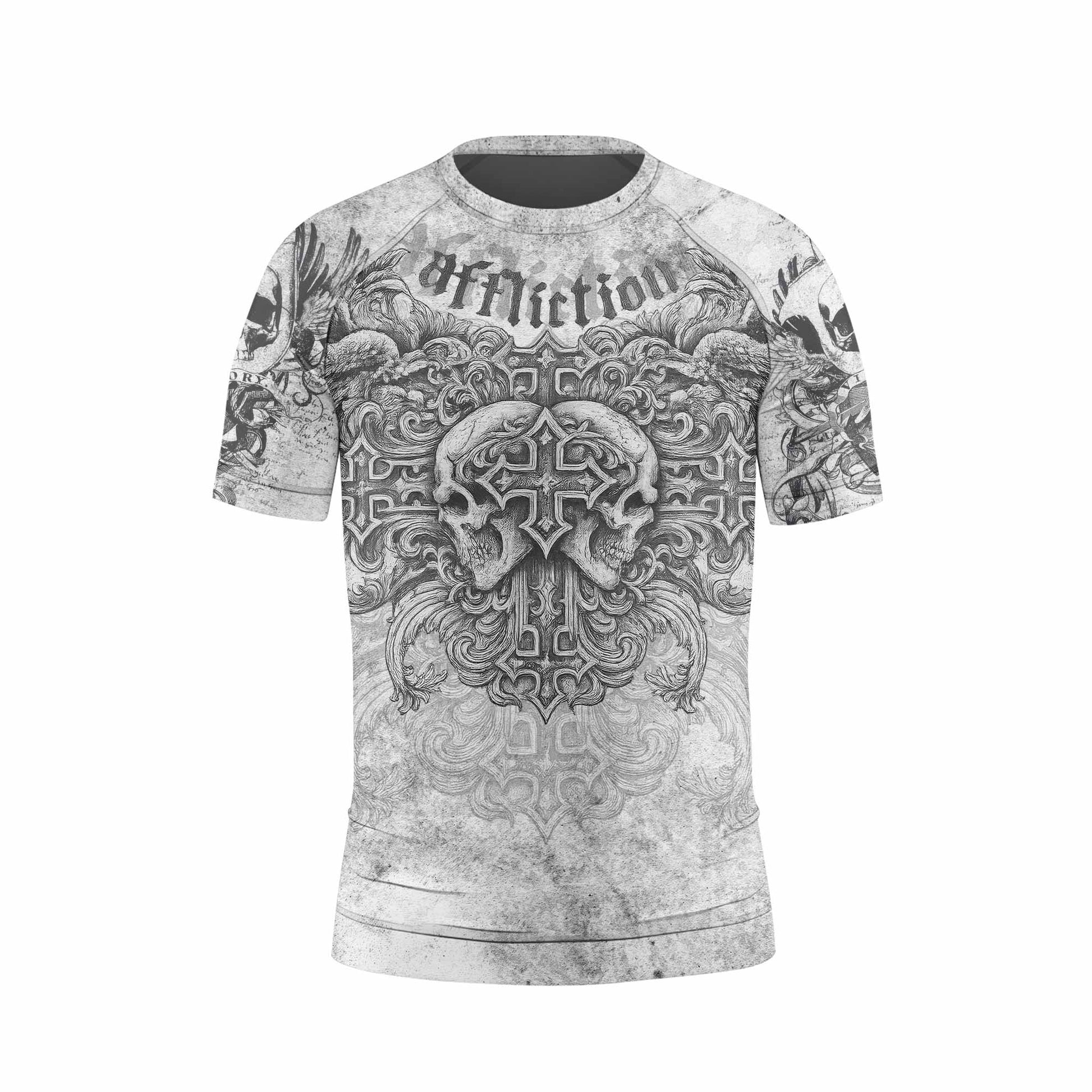 Afflicted Cross Kids Rash Guard