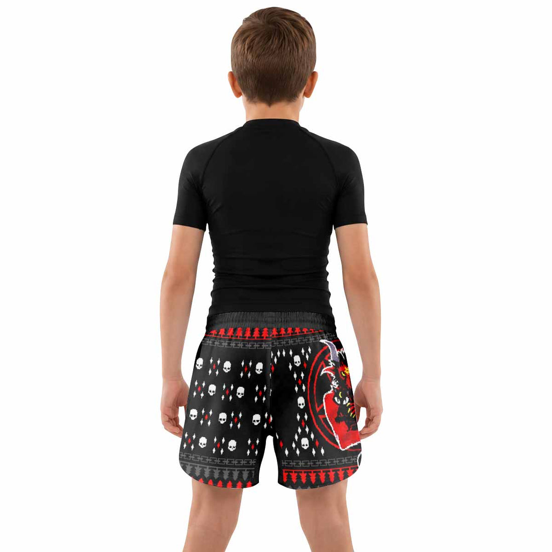Purraise Satan Kids Grappling Shorts - lifestyle