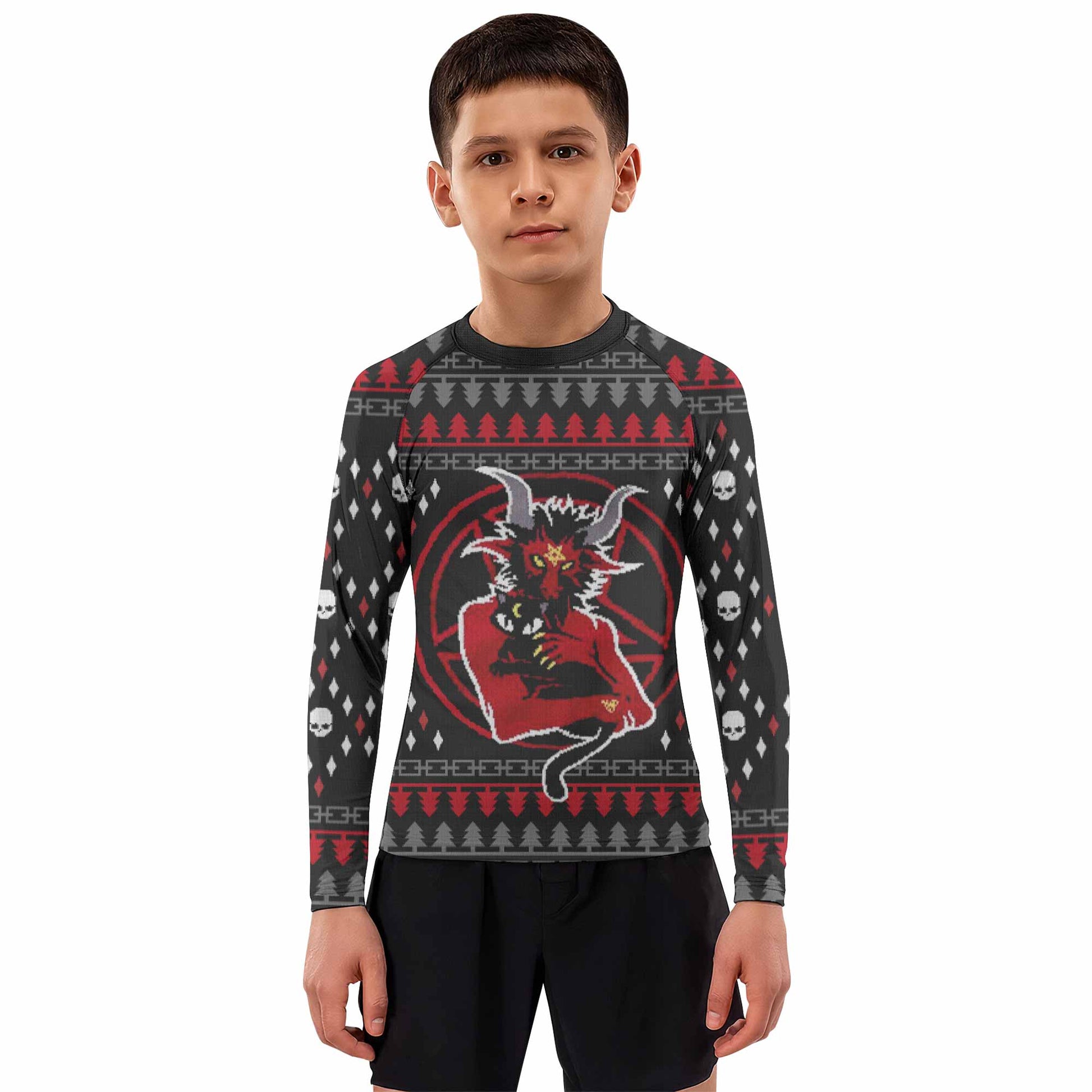 Purraise Satan Kids Rash Guard