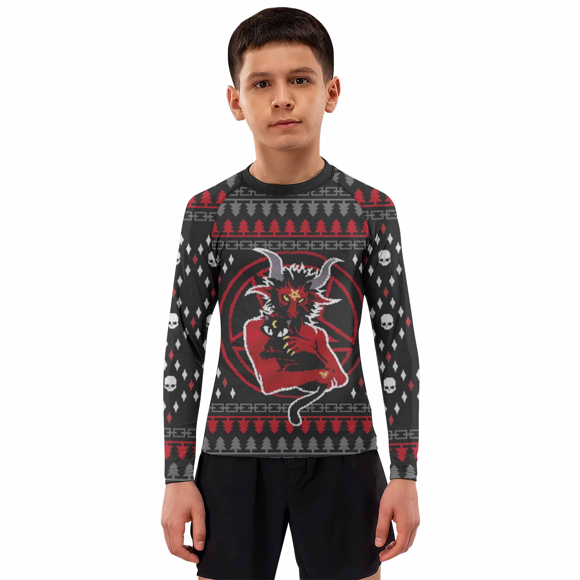 Purraise Satan Kids Rash Guard