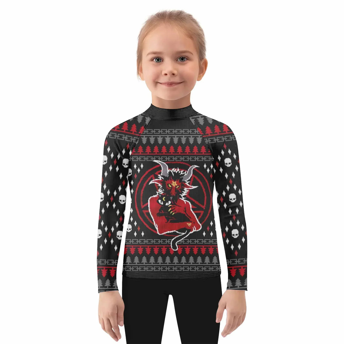 Purraise Satan Kids Rash Guard