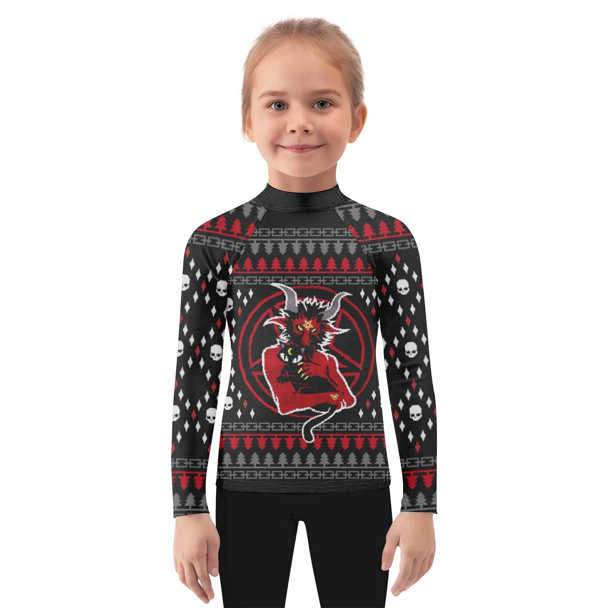 Purraise Satan Kids Rash Guard