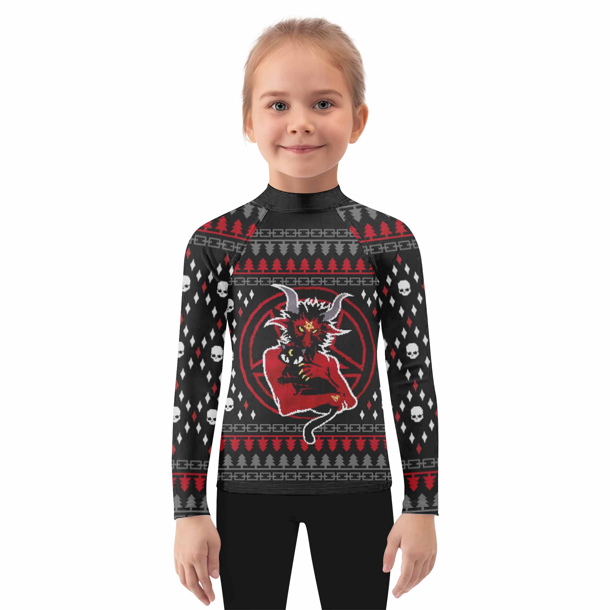 Purraise Satan Kids Rash Guard