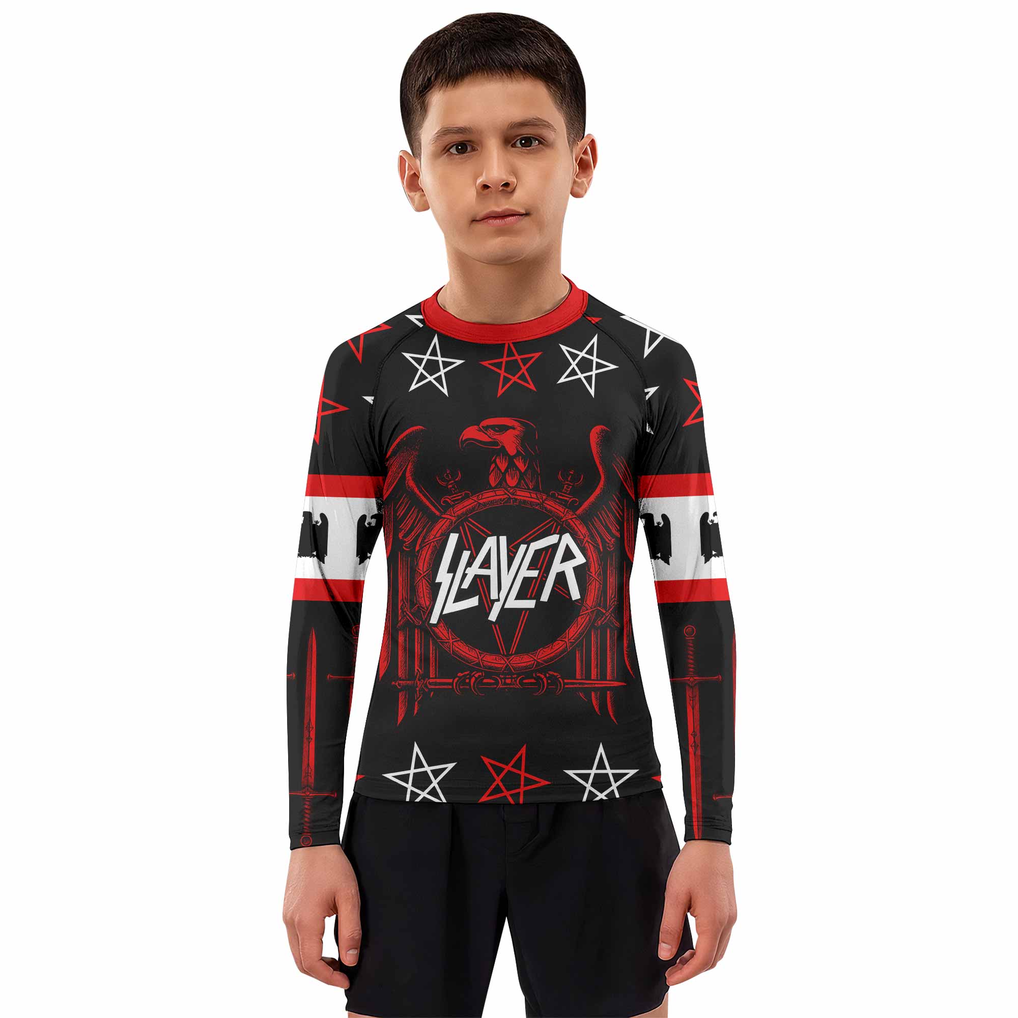 Slayer Red Eagle Kids Rash Guard