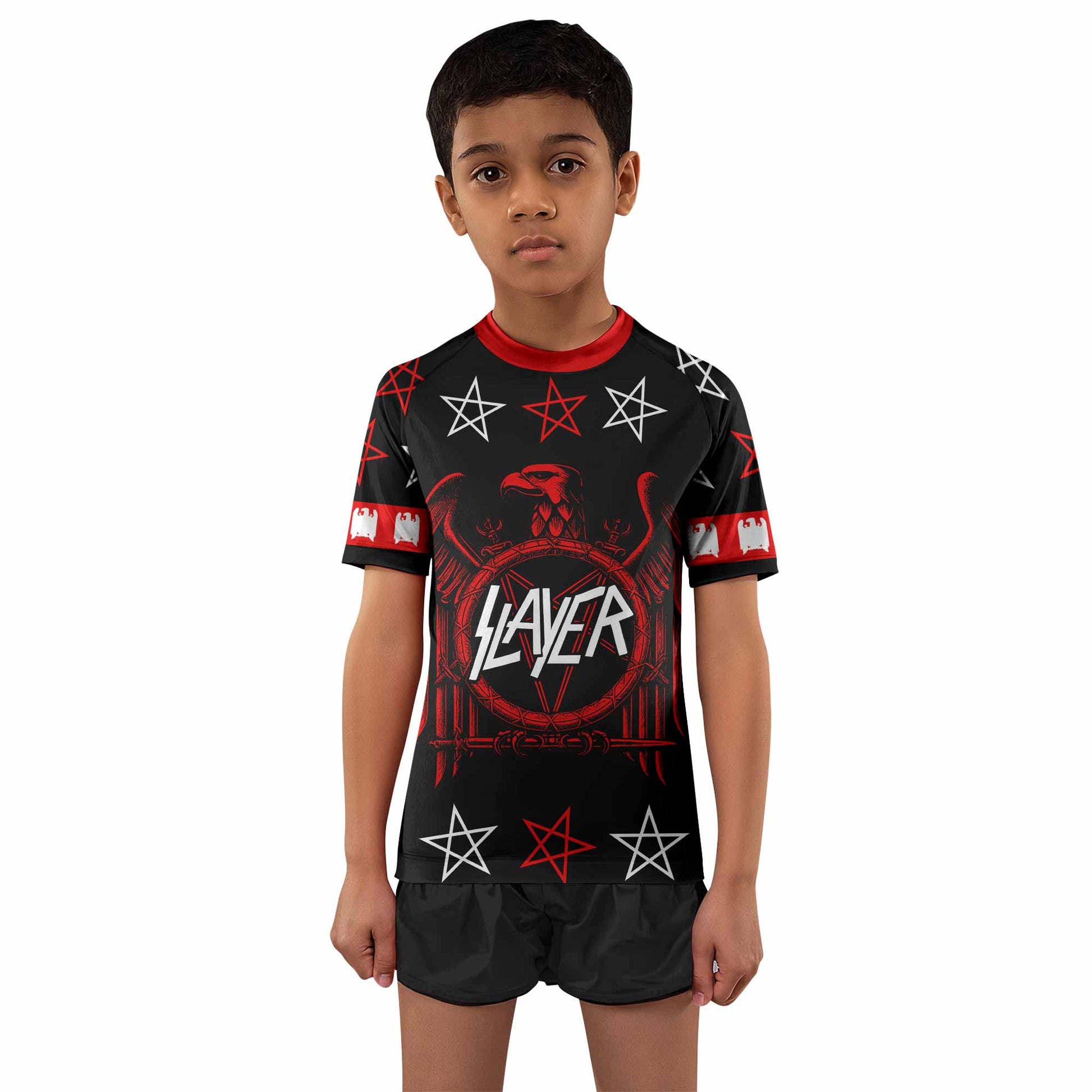 Slayer Red Eagle Kids Rash Guard