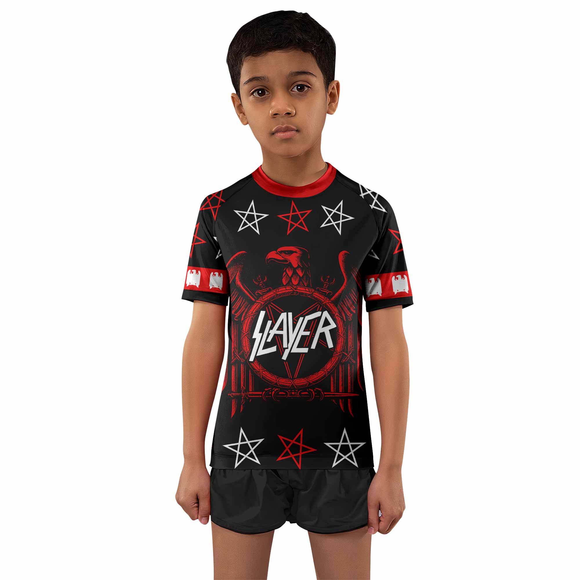 Slayer Red Eagle Kids Rash Guard