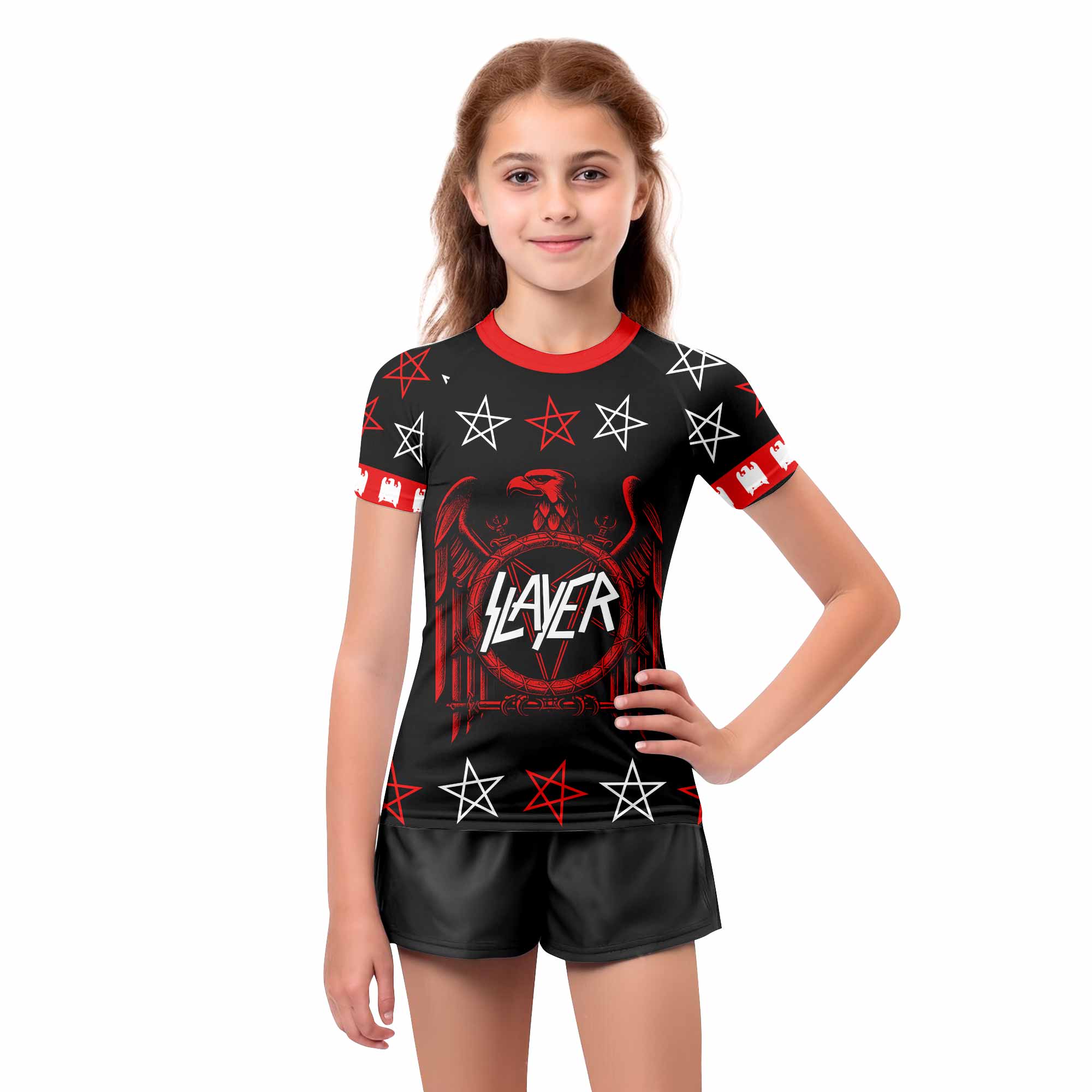 Slayer Red Eagle Kids Rash Guard