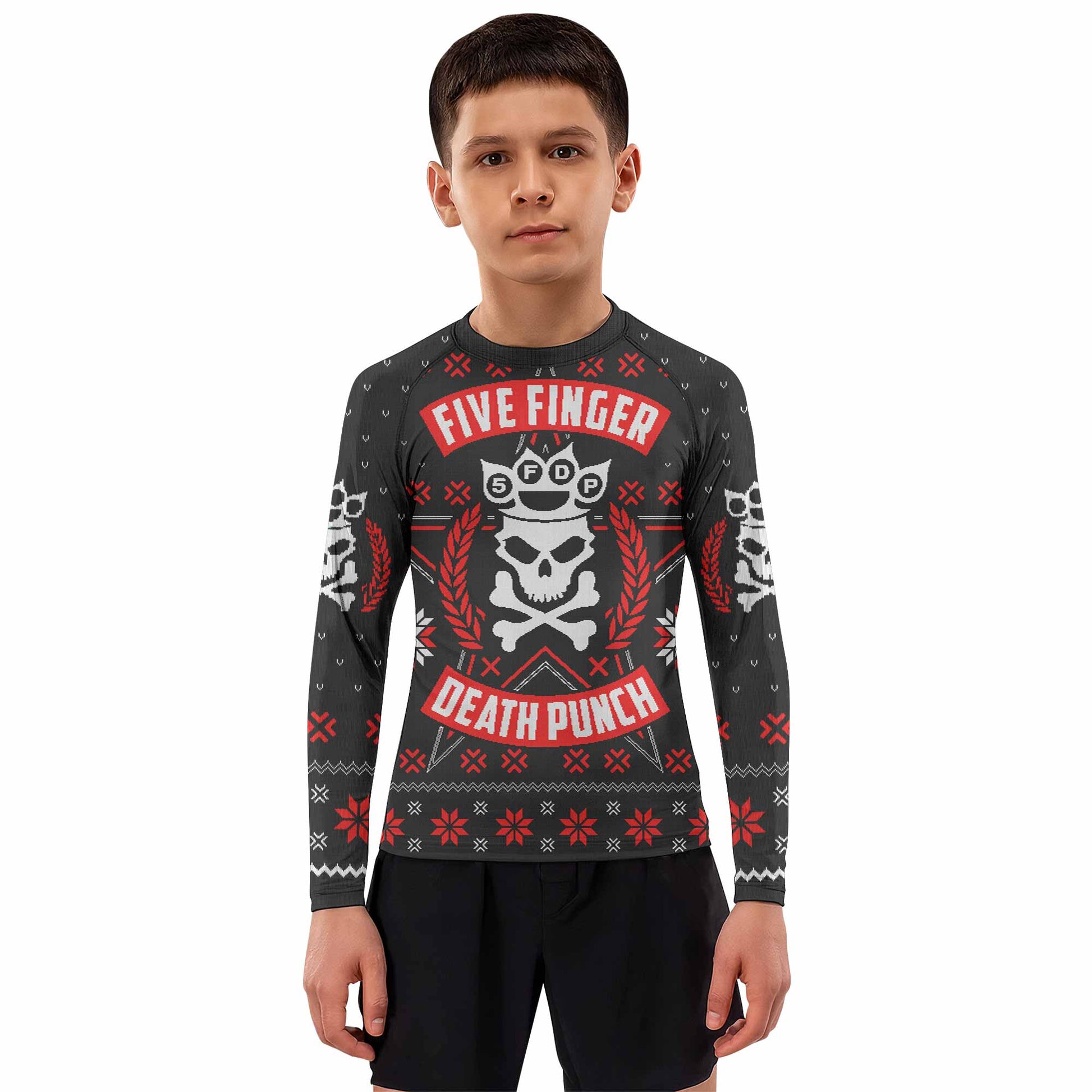 Five Finger Death Punch Eagle Kids Rash Guard