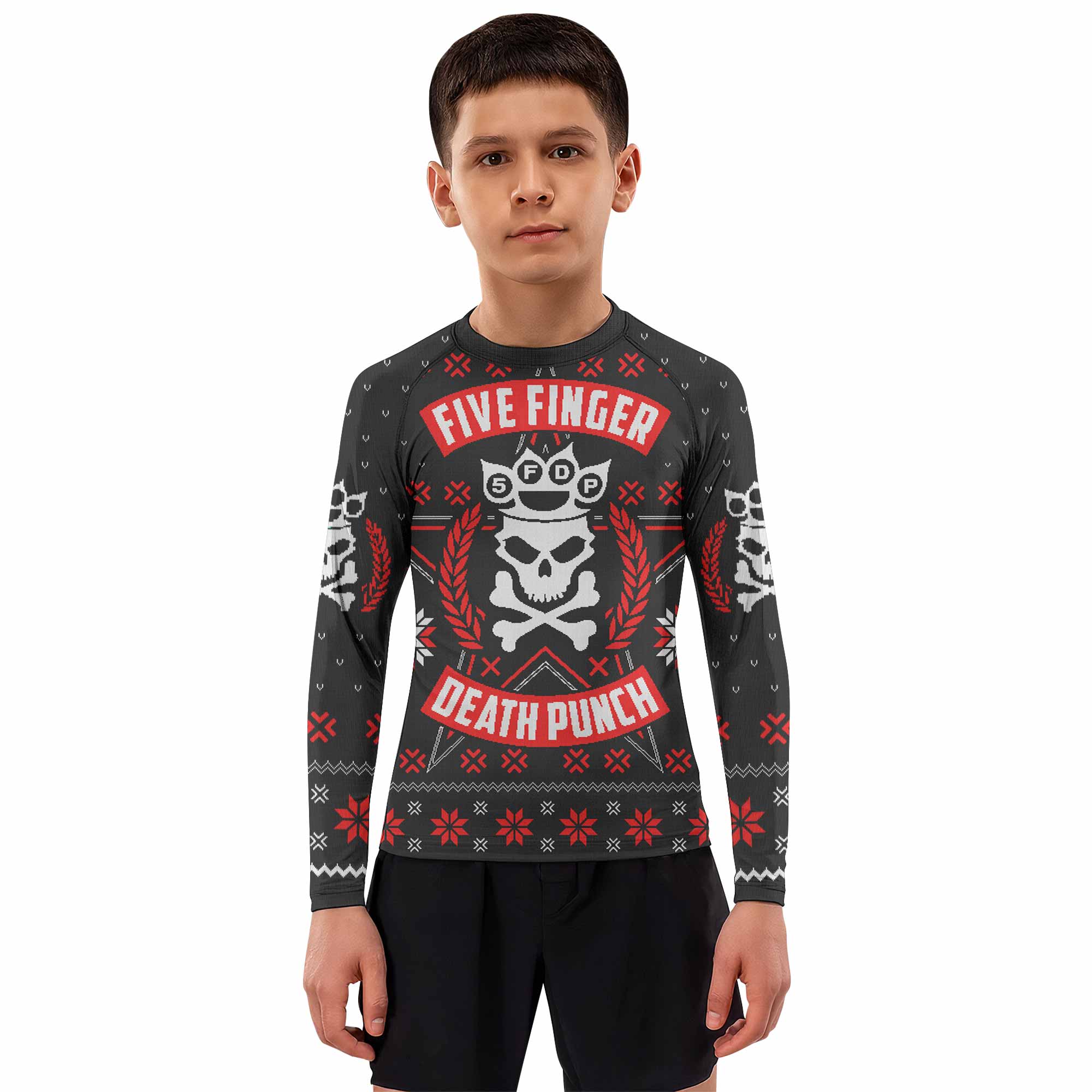 Five Finger Death Punch Eagle Kids Rash Guard