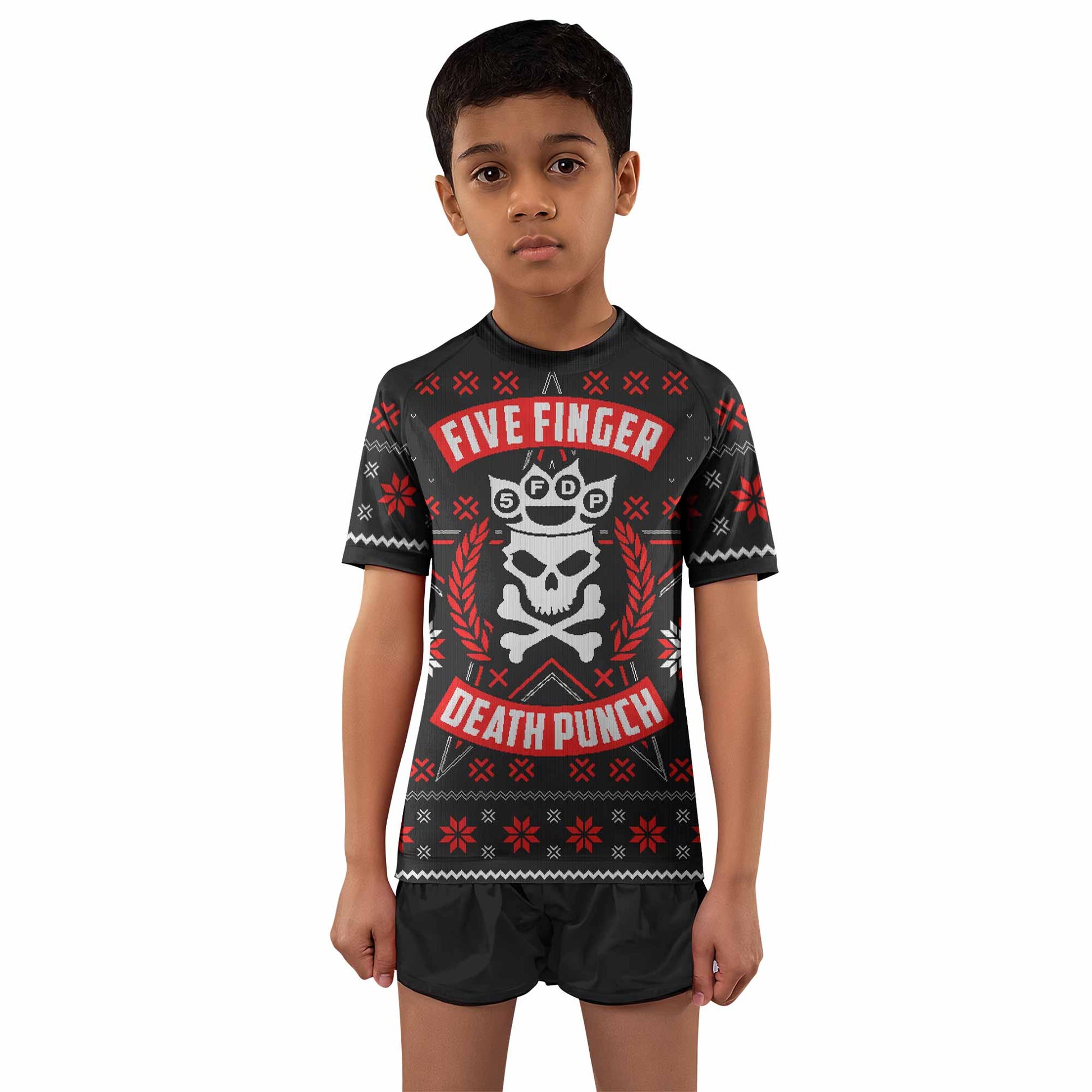 Five Finger Death Punch Eagle Kids Rash Guard