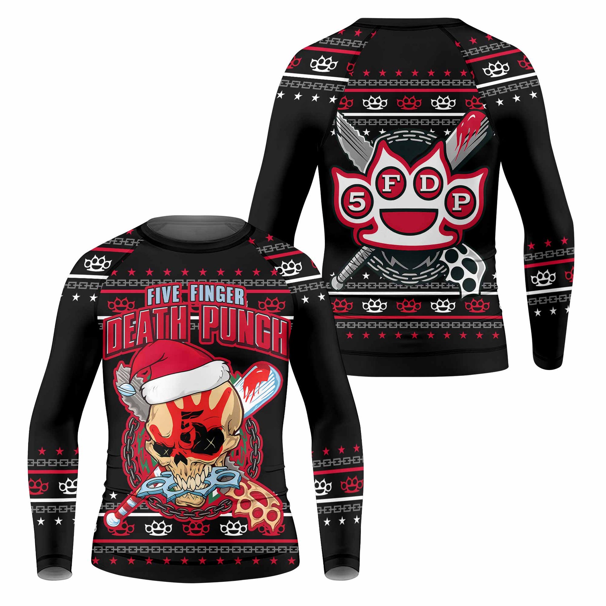 Five Finger Death Punch Christmas Kids Rash Guard
