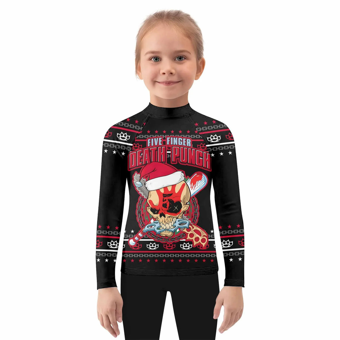 Five Finger Death Punch Christmas Kids Rash Guard