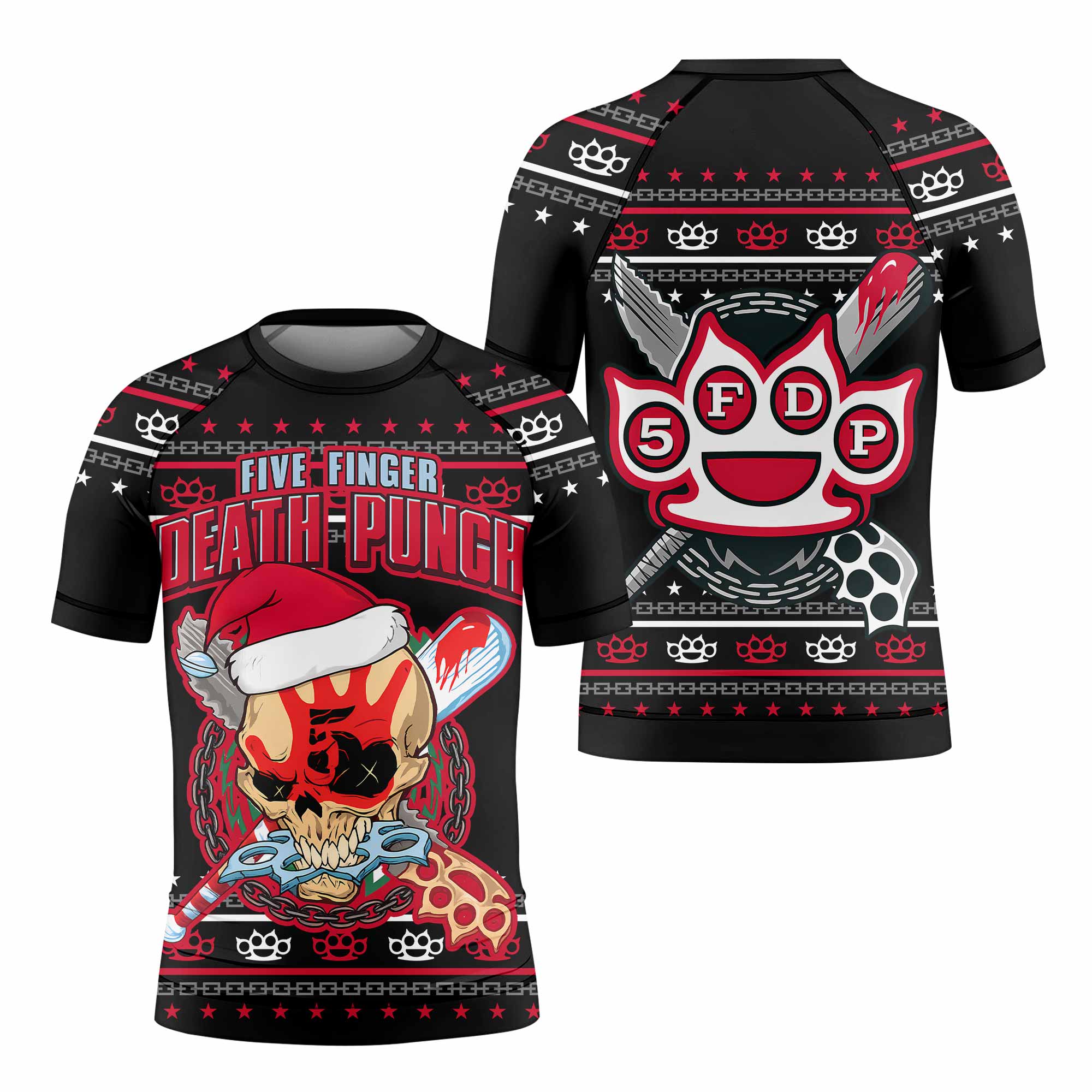Five Finger Death Punch Christmas Kids Rash Guard