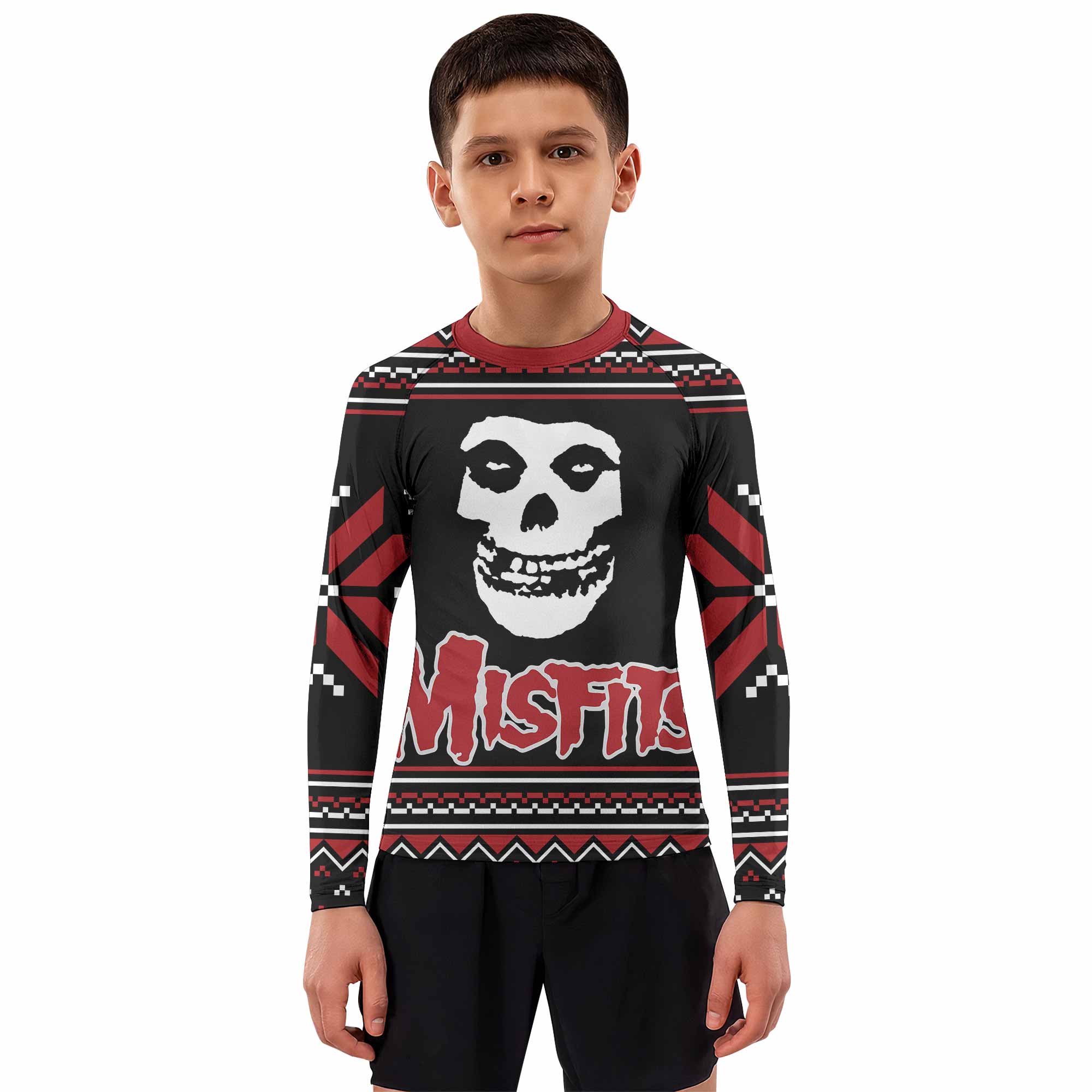 Misfits Skull Kids Rash Guard