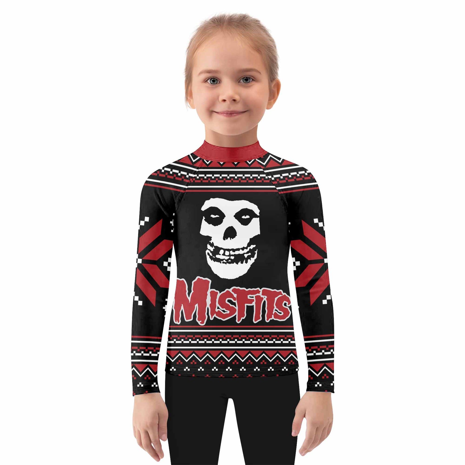 Misfits Skull Kids Rash Guard