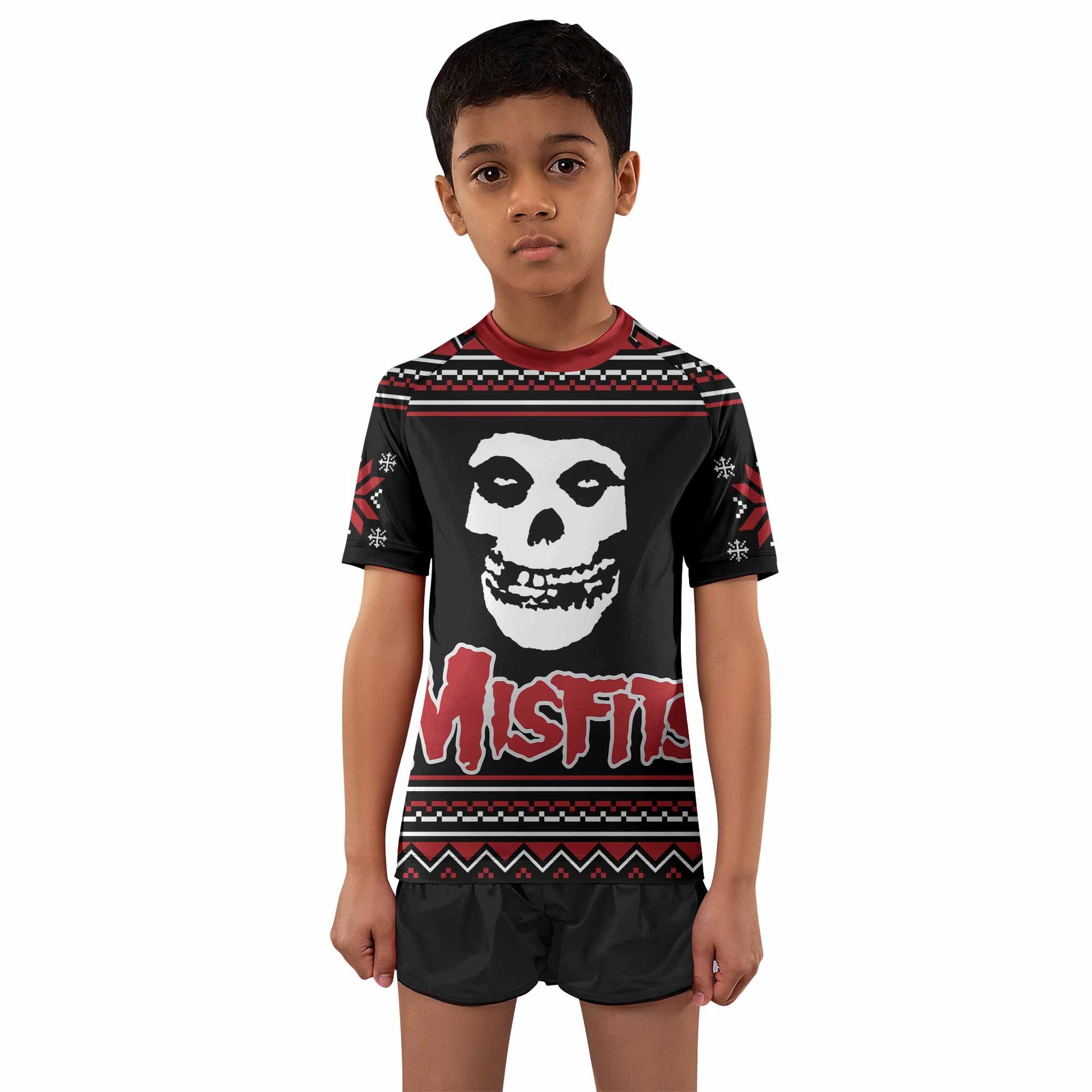 Misfits Skull Kids Rash Guard