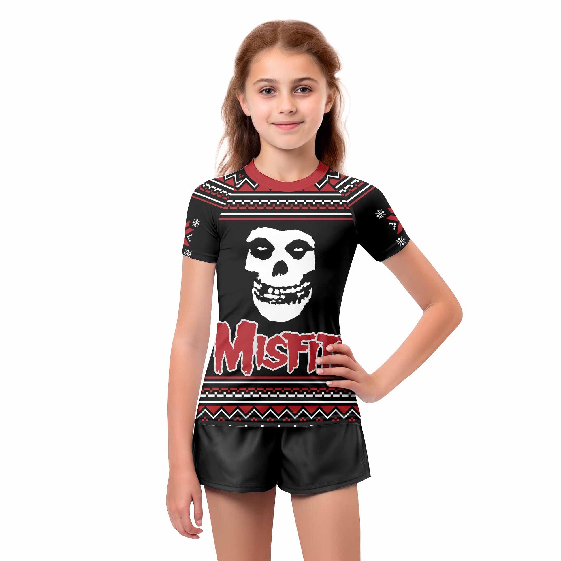 Misfits Skull Kids Rash Guard