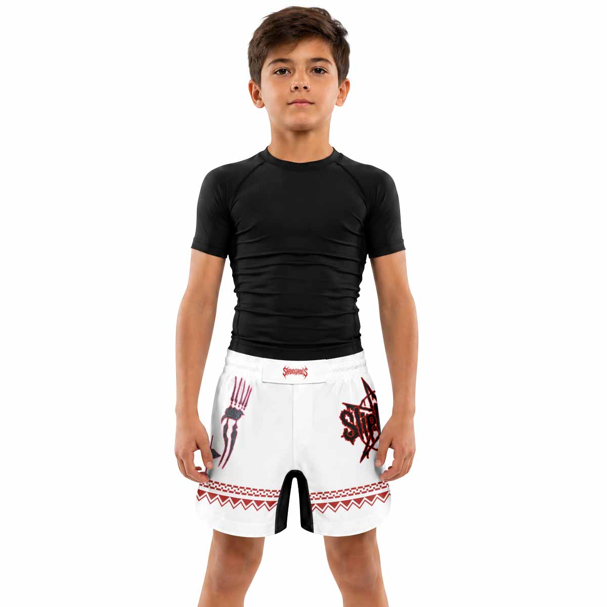 Slipknot Christmas Kids Grappling Shorts - lifestyle