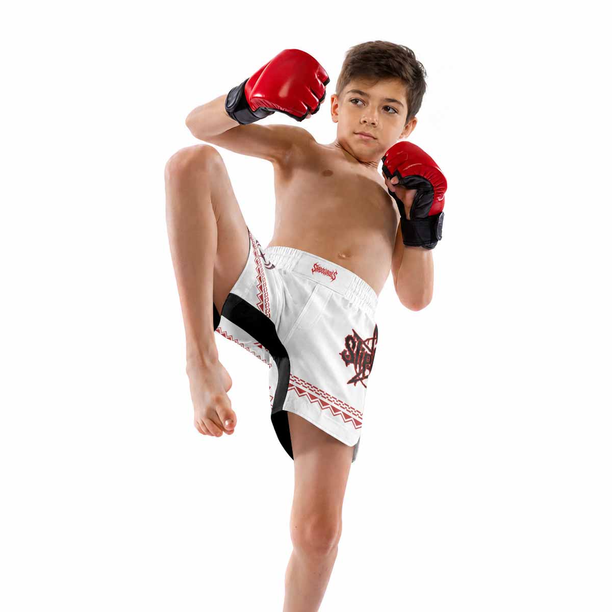 Slipknot Christmas Kids Grappling Shorts - lifestyle
